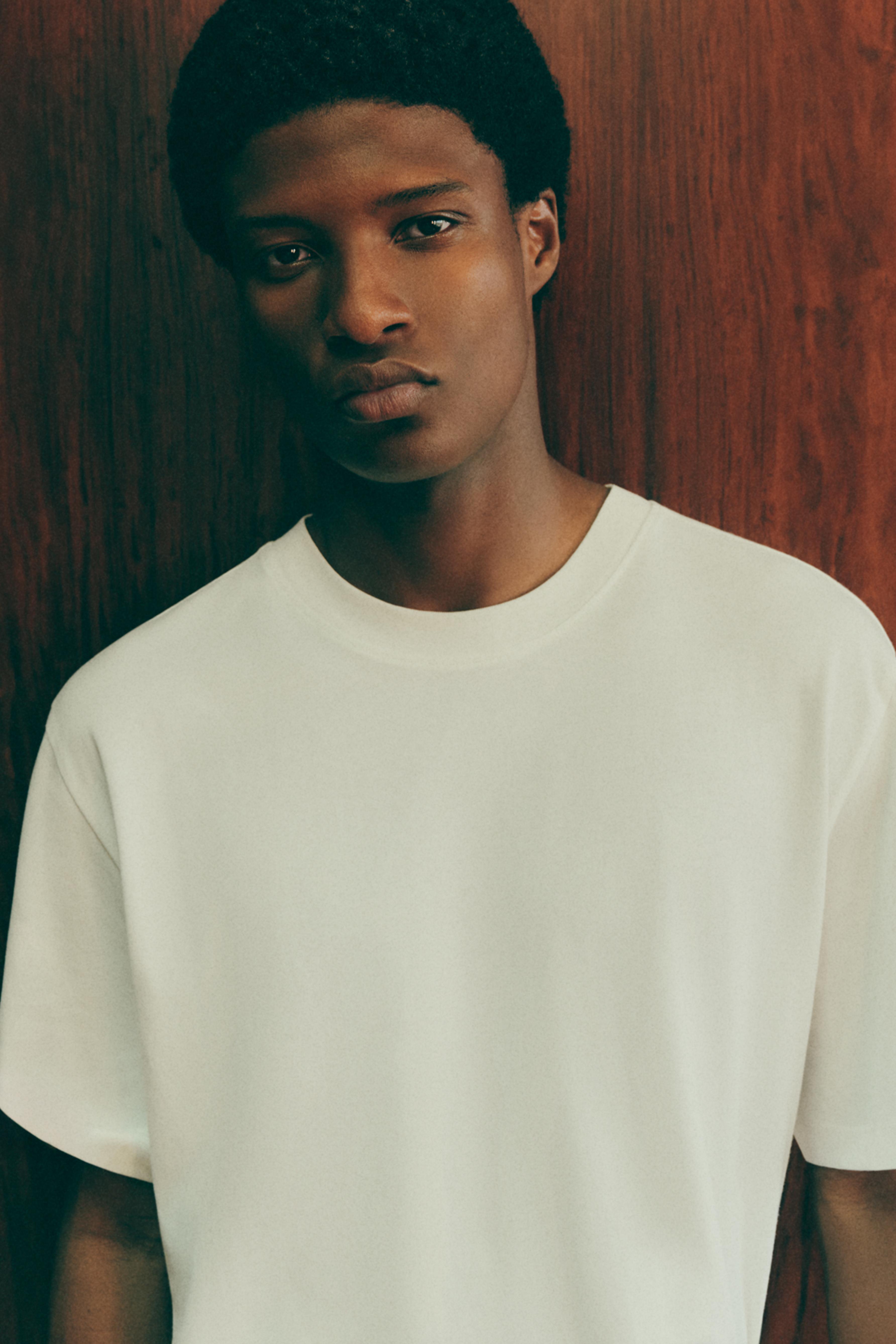 Oversize boxy fit T-shirt — WHITE