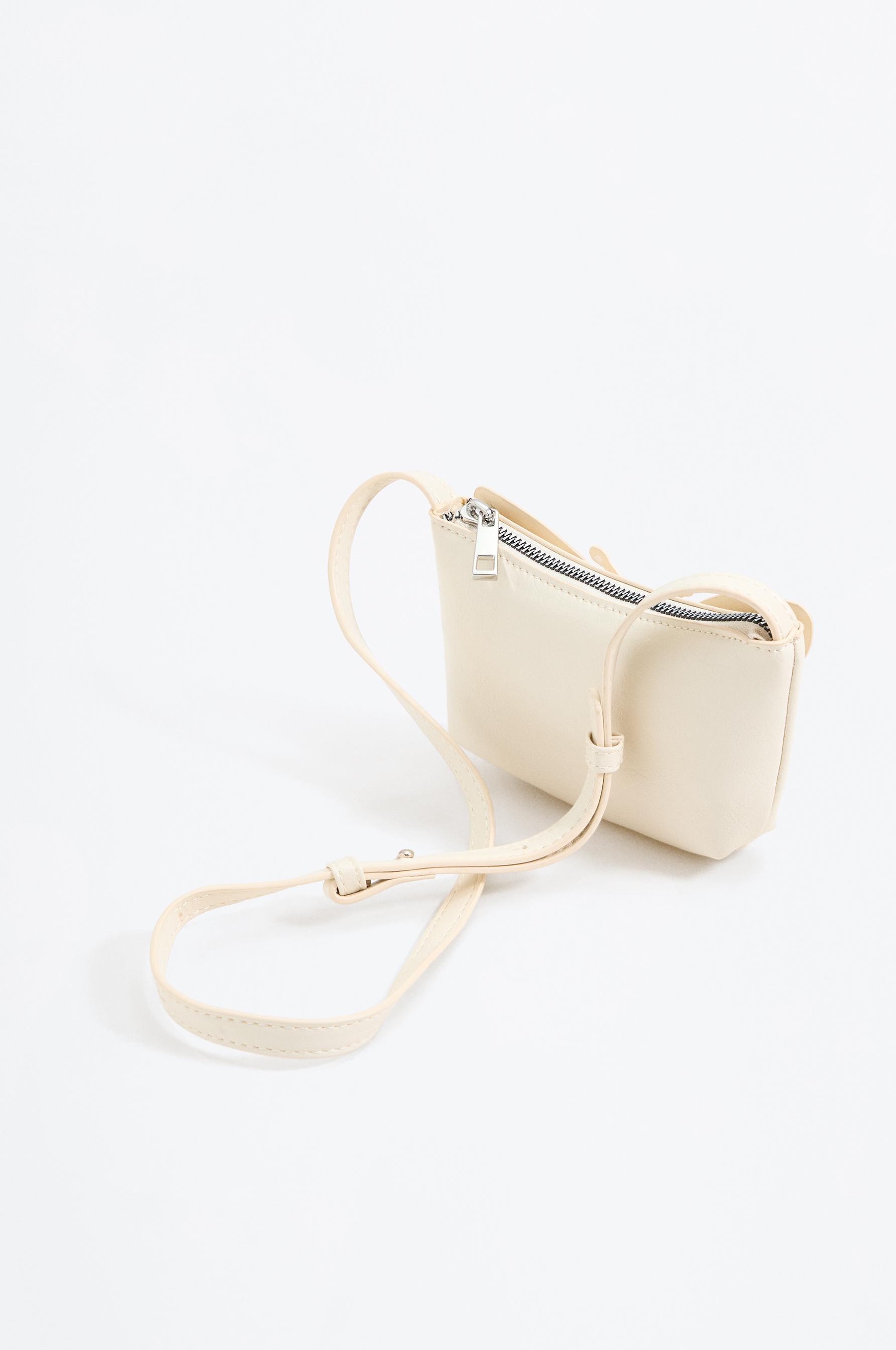 Butterfly shoulder bag — ECRU