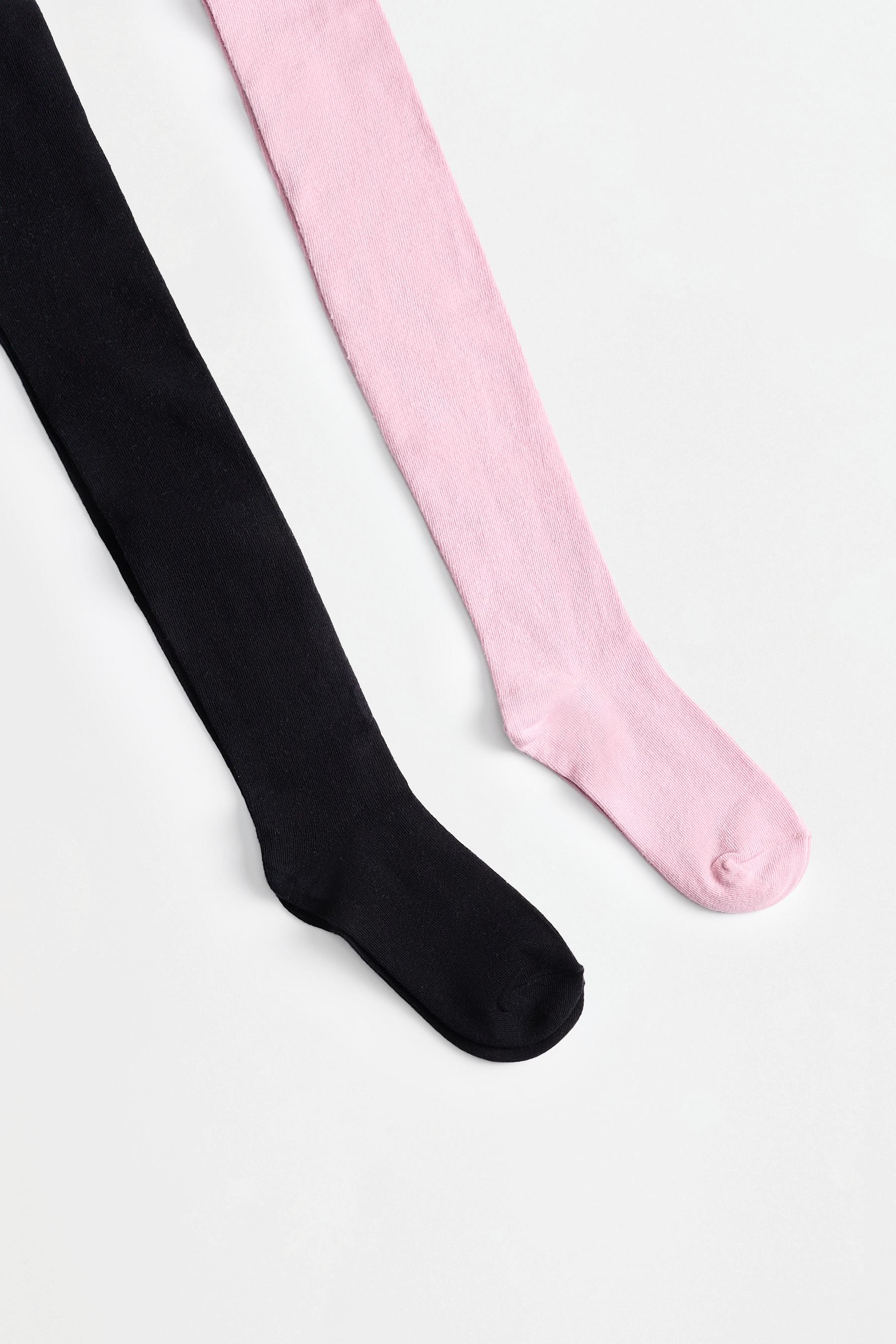 Solid tights (2-pack) — PINK