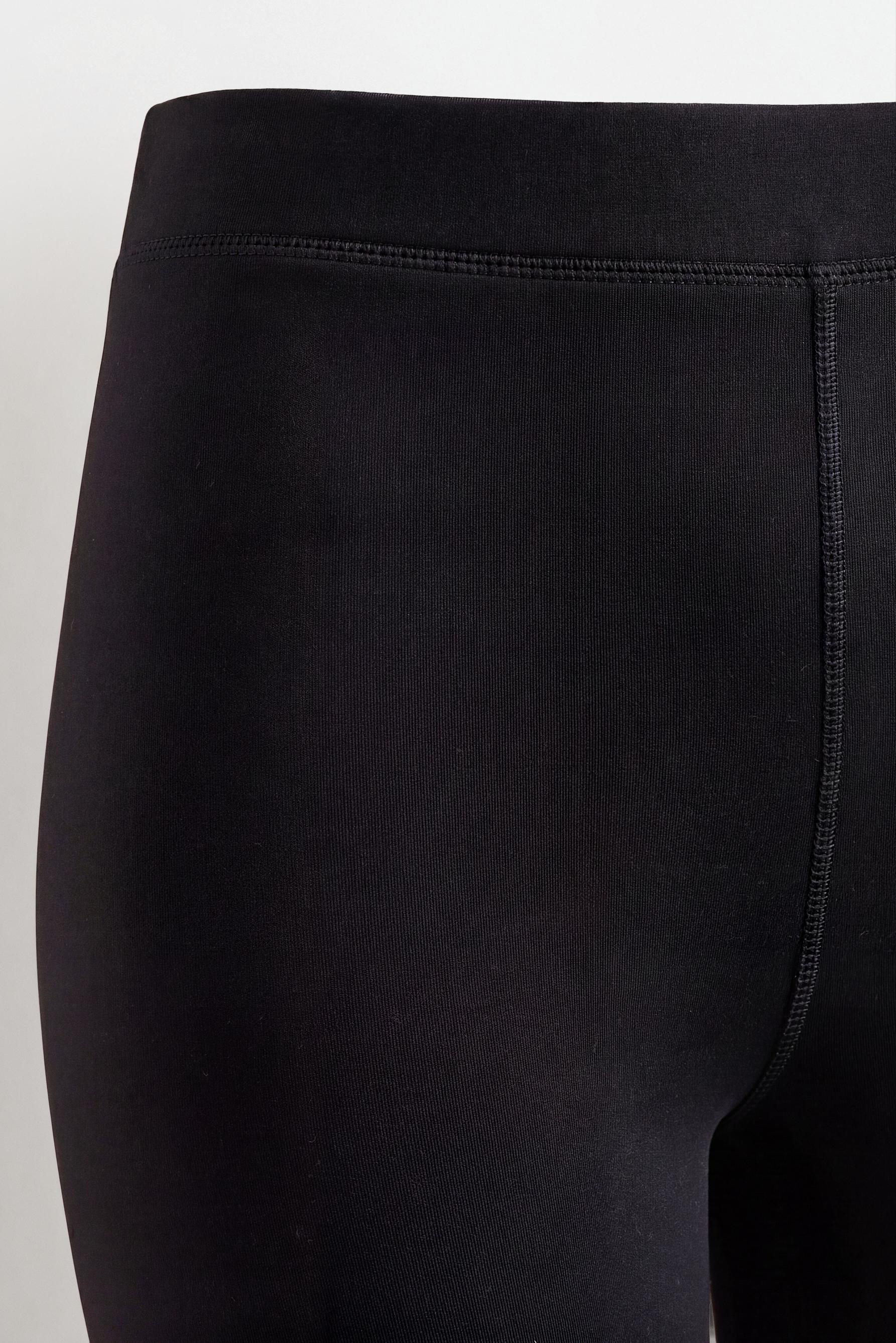 HEAVY WEIGHT thermal bell bottom leggings (10°F to 48°F) — BLACK