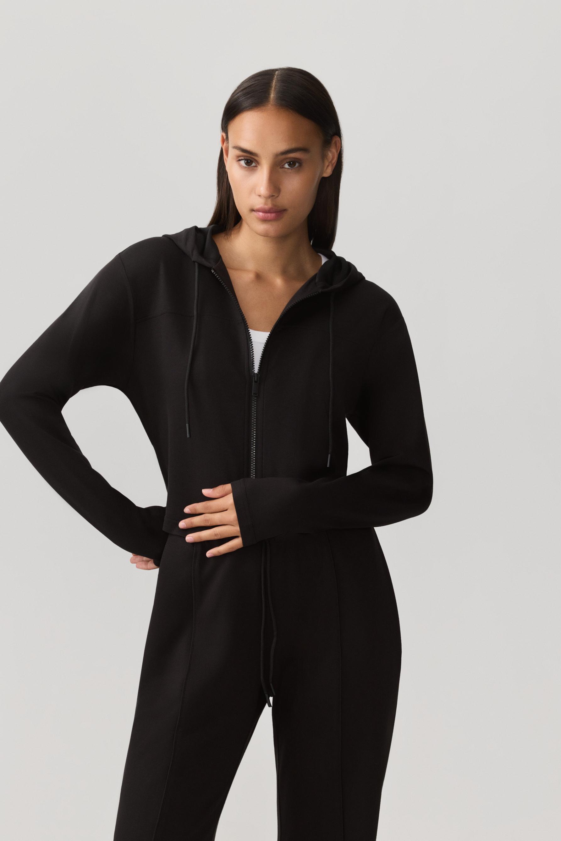 Chaqueta capucha fluida