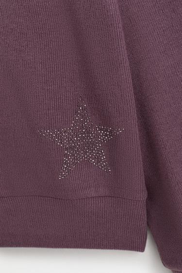 Shimmery bias cut zip hoodie — AUBERGINE 4