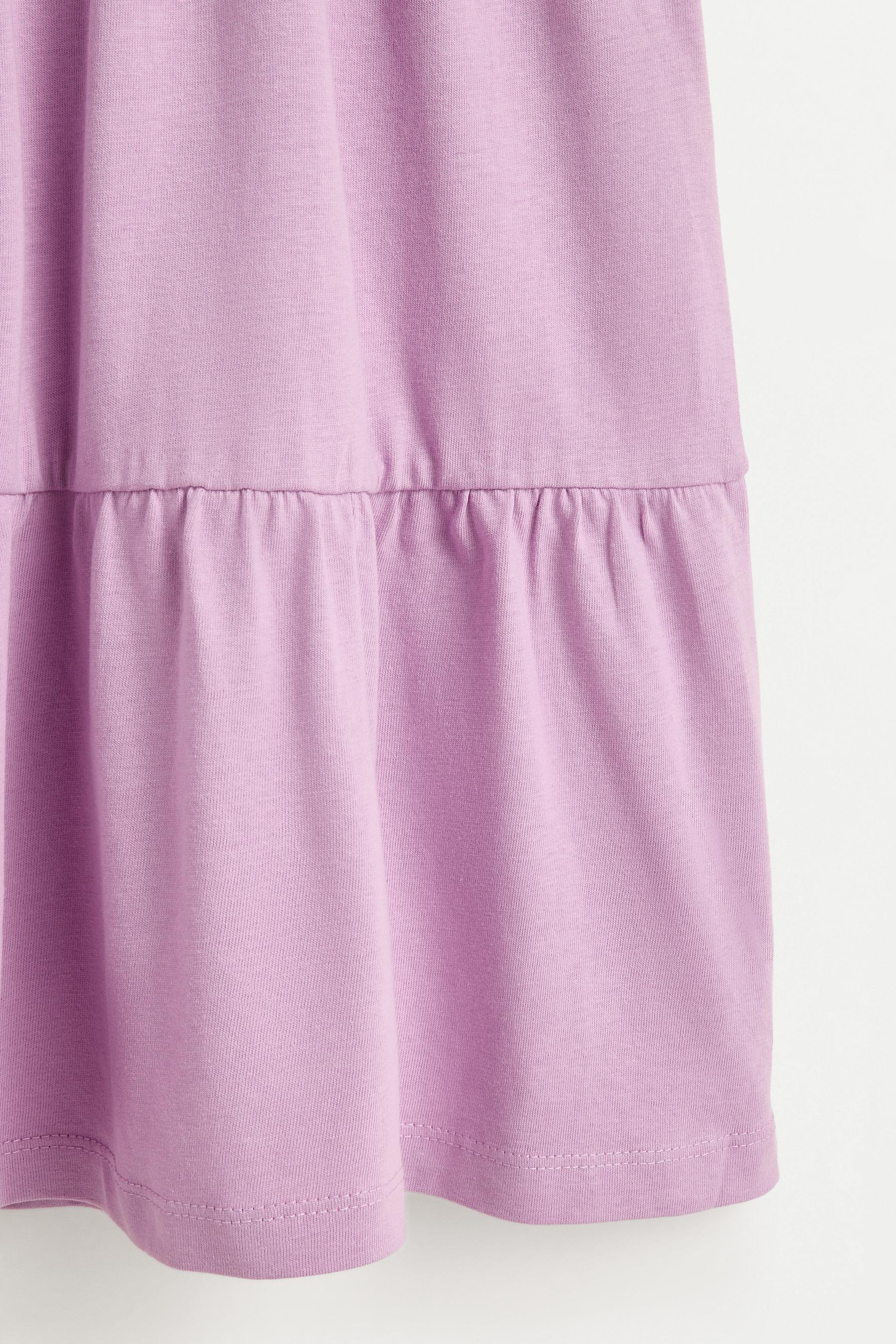 Printed strappy dress — MAUVE PINK