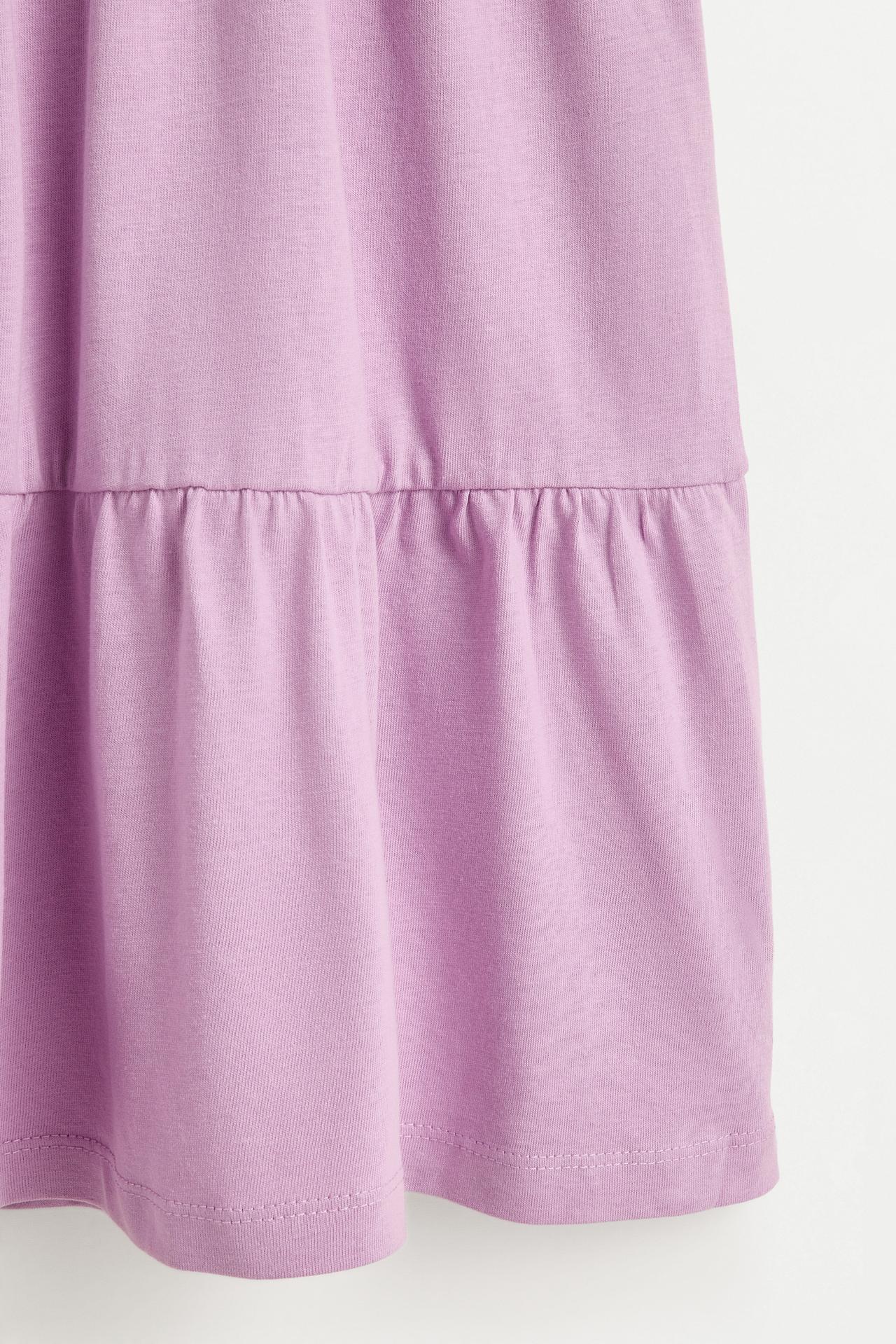 Printed strappy dress — MAUVE PINK