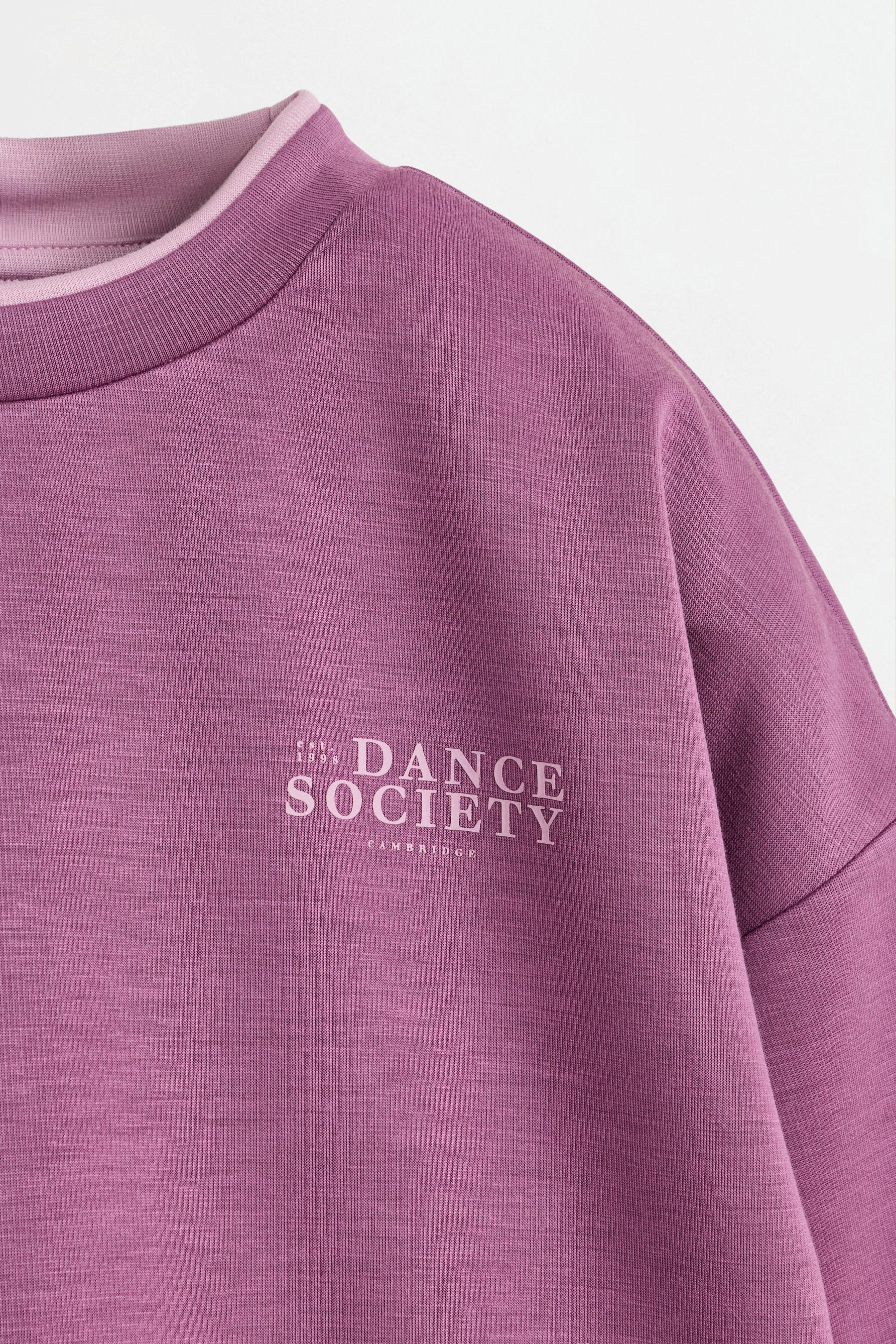 Cropped sweatshirt with text — REDDISH