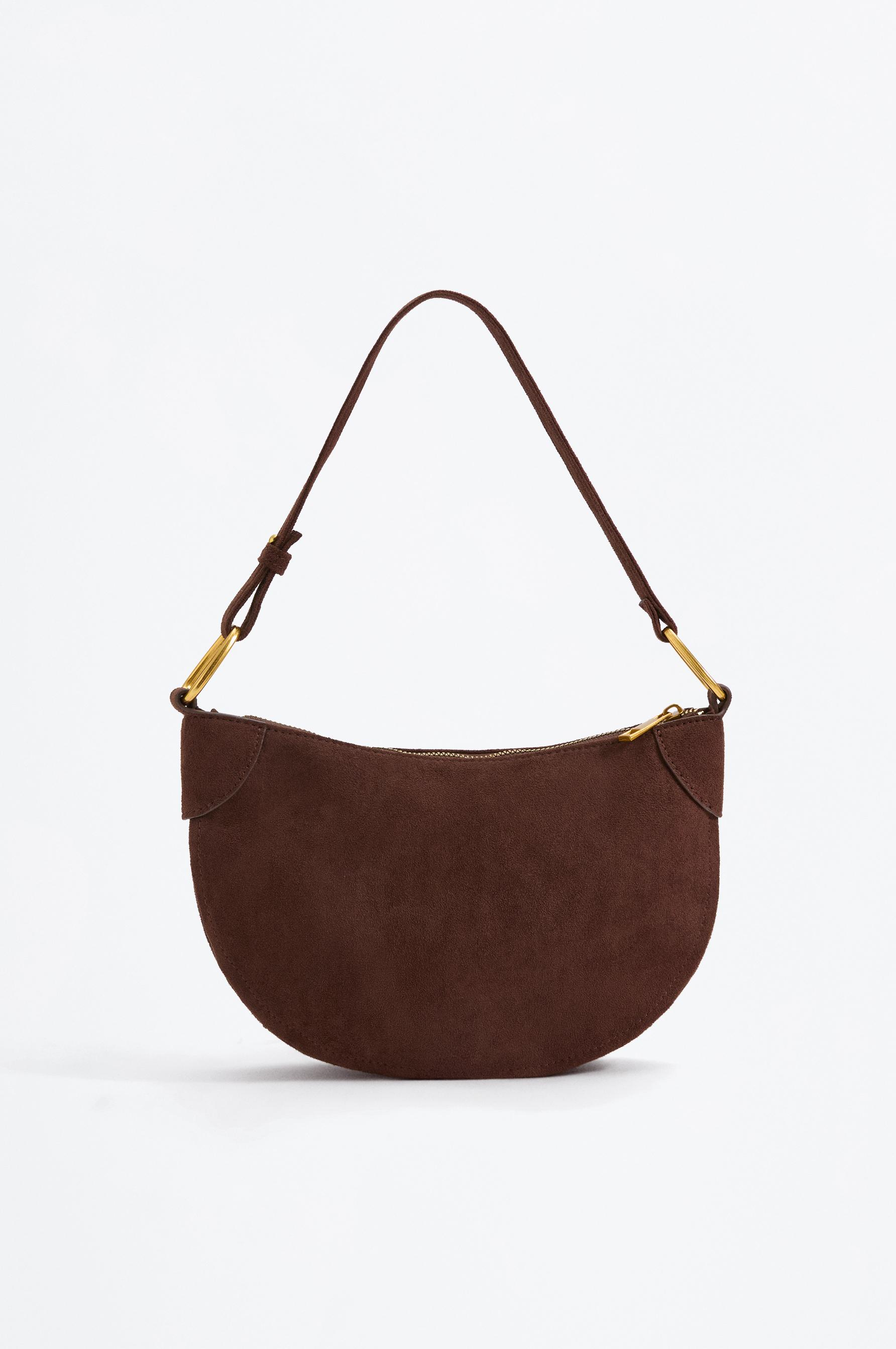 Bolso de hombro efecto ante detalle aro