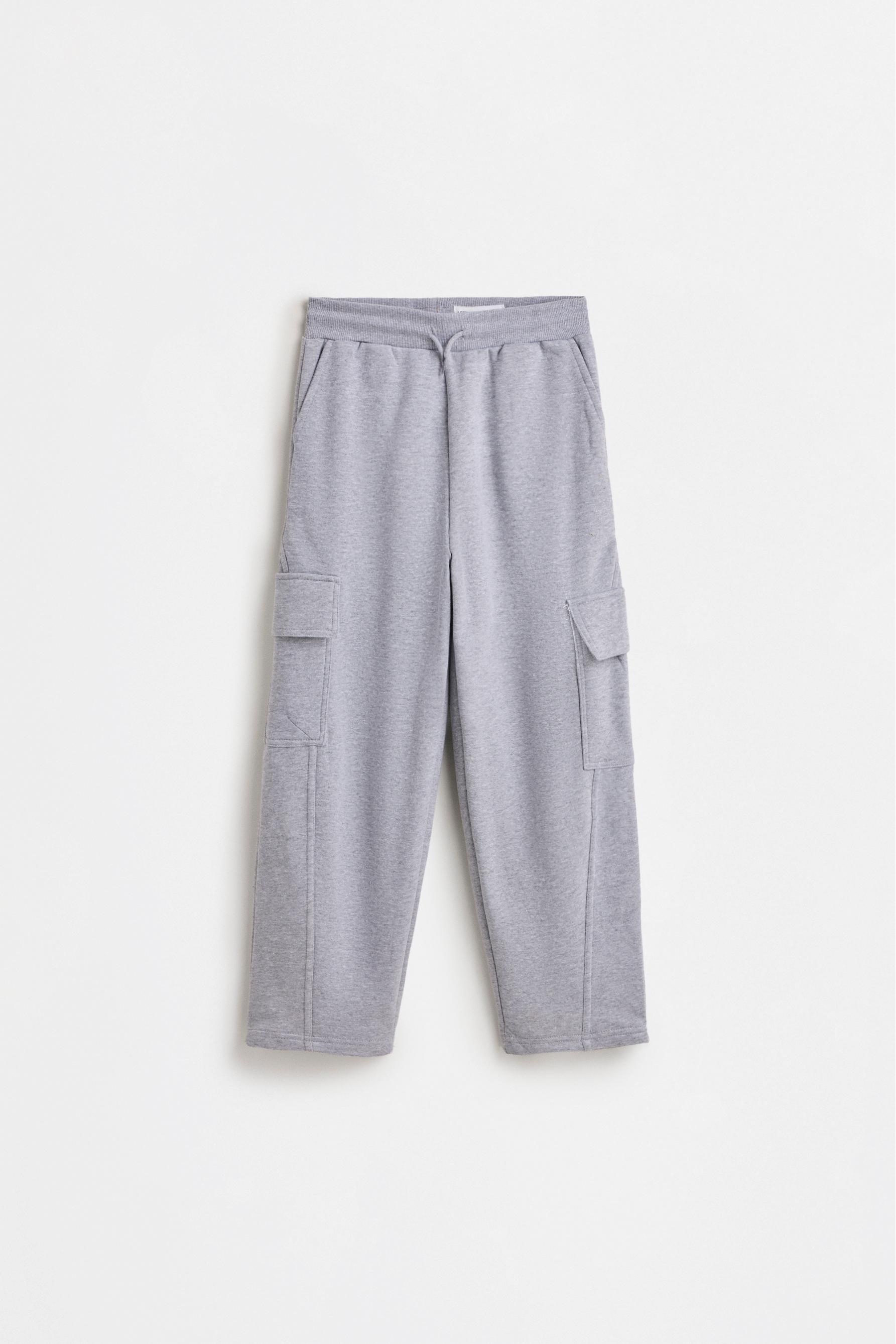 Pantalón barrel cargo de felpa