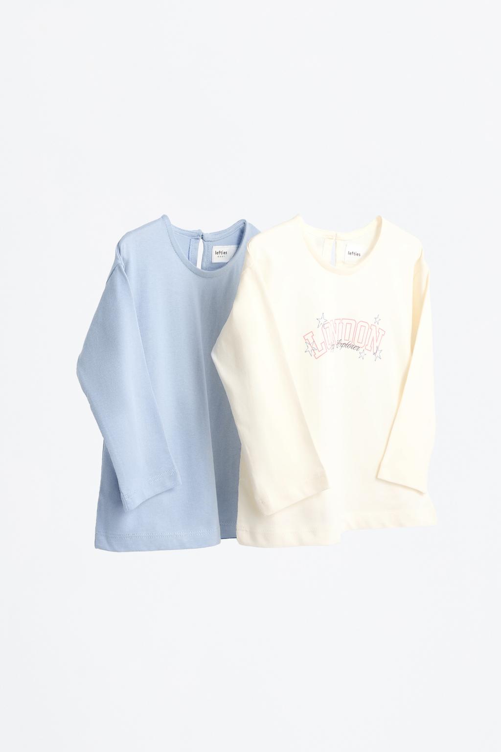 Pack de 2 t-shirts combinadas