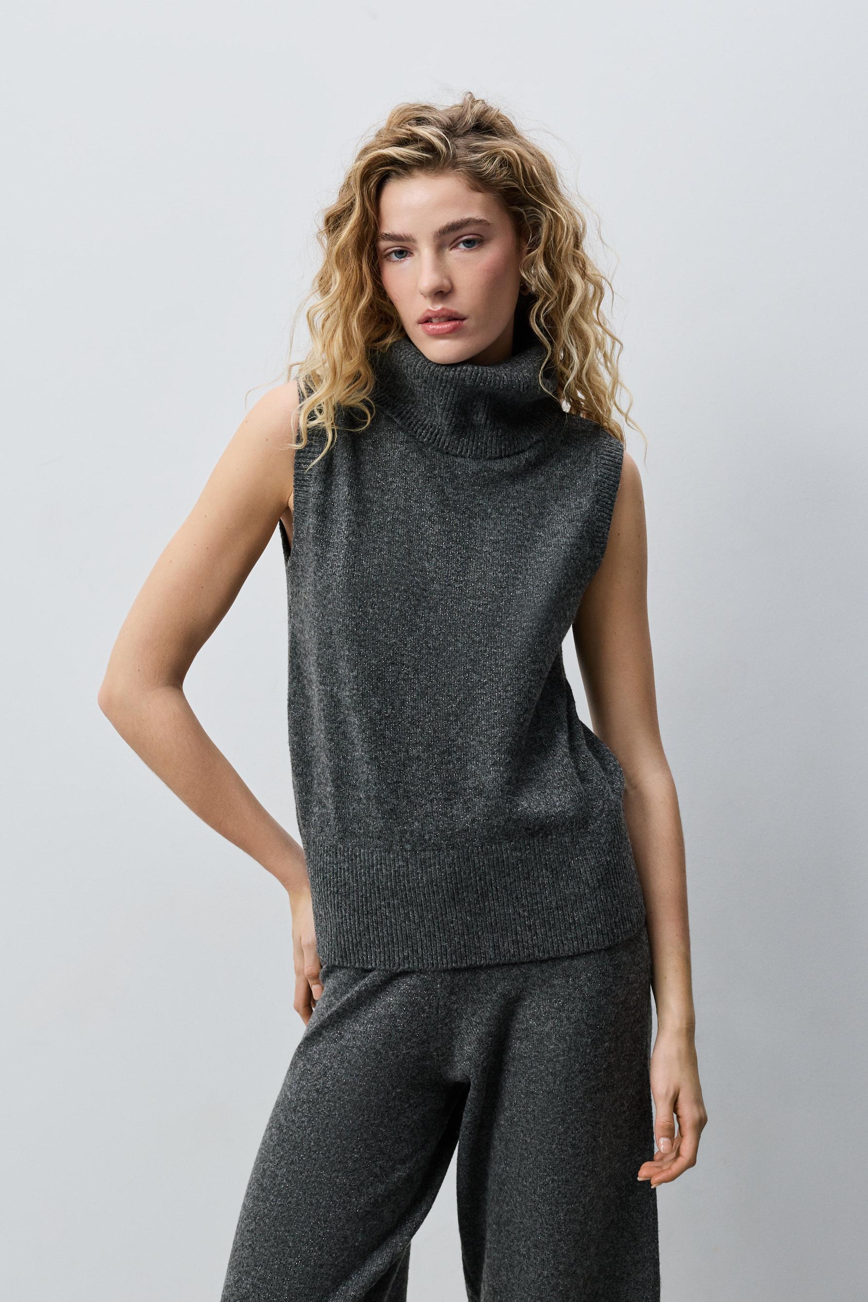 Chaleco cuello vuelto