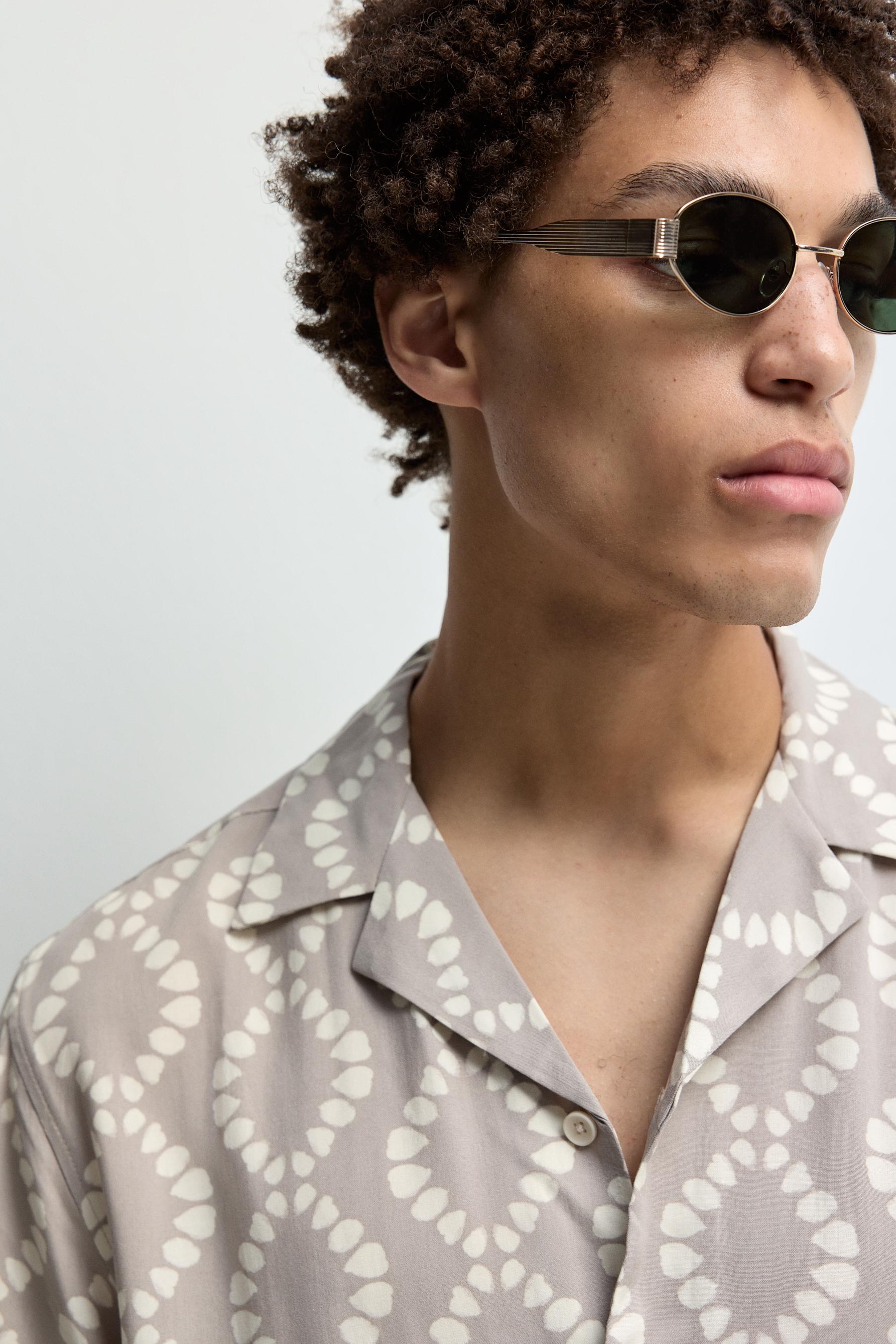 Resort shirt — GREY/BEIGE