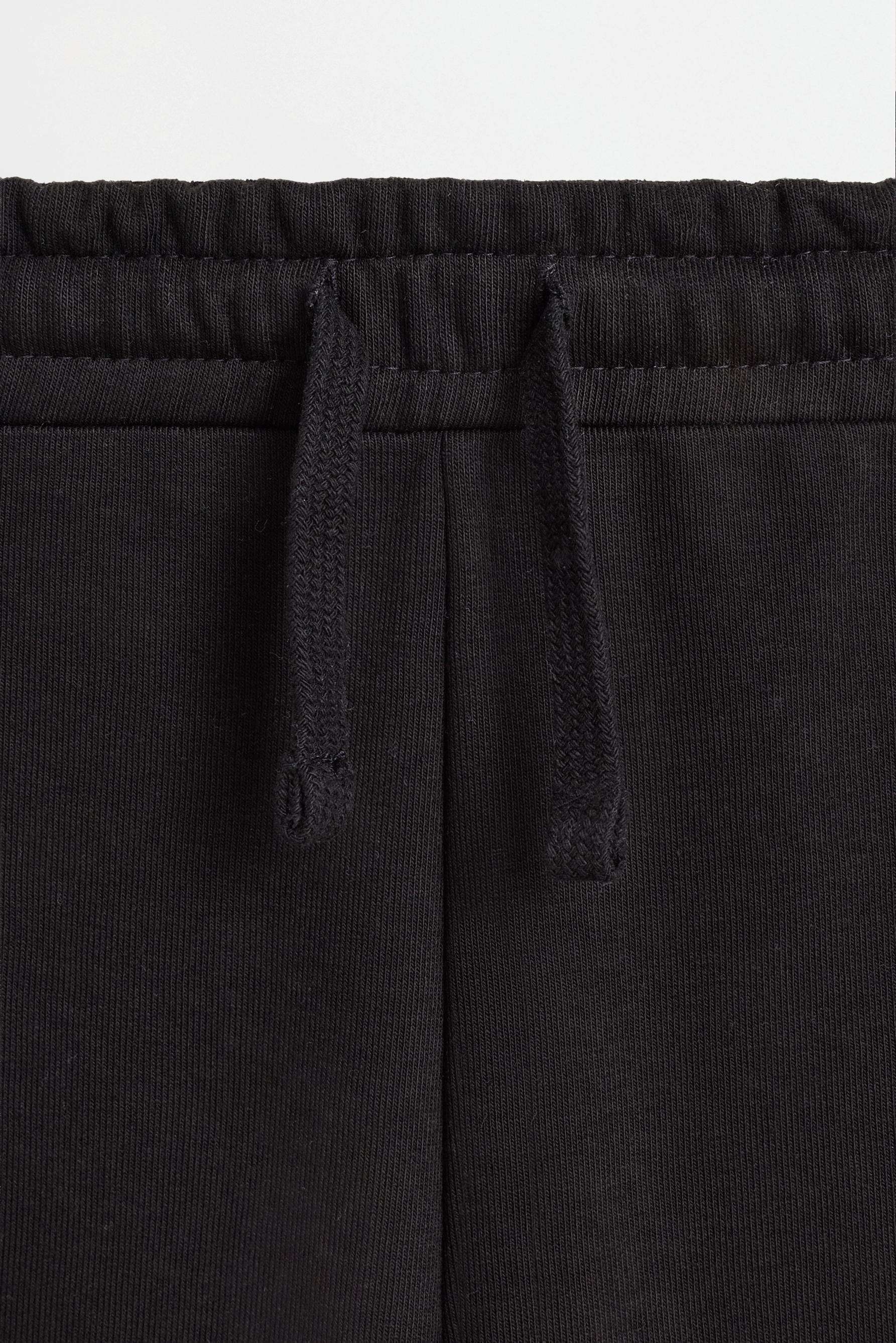 Plush joggers — BLACK
