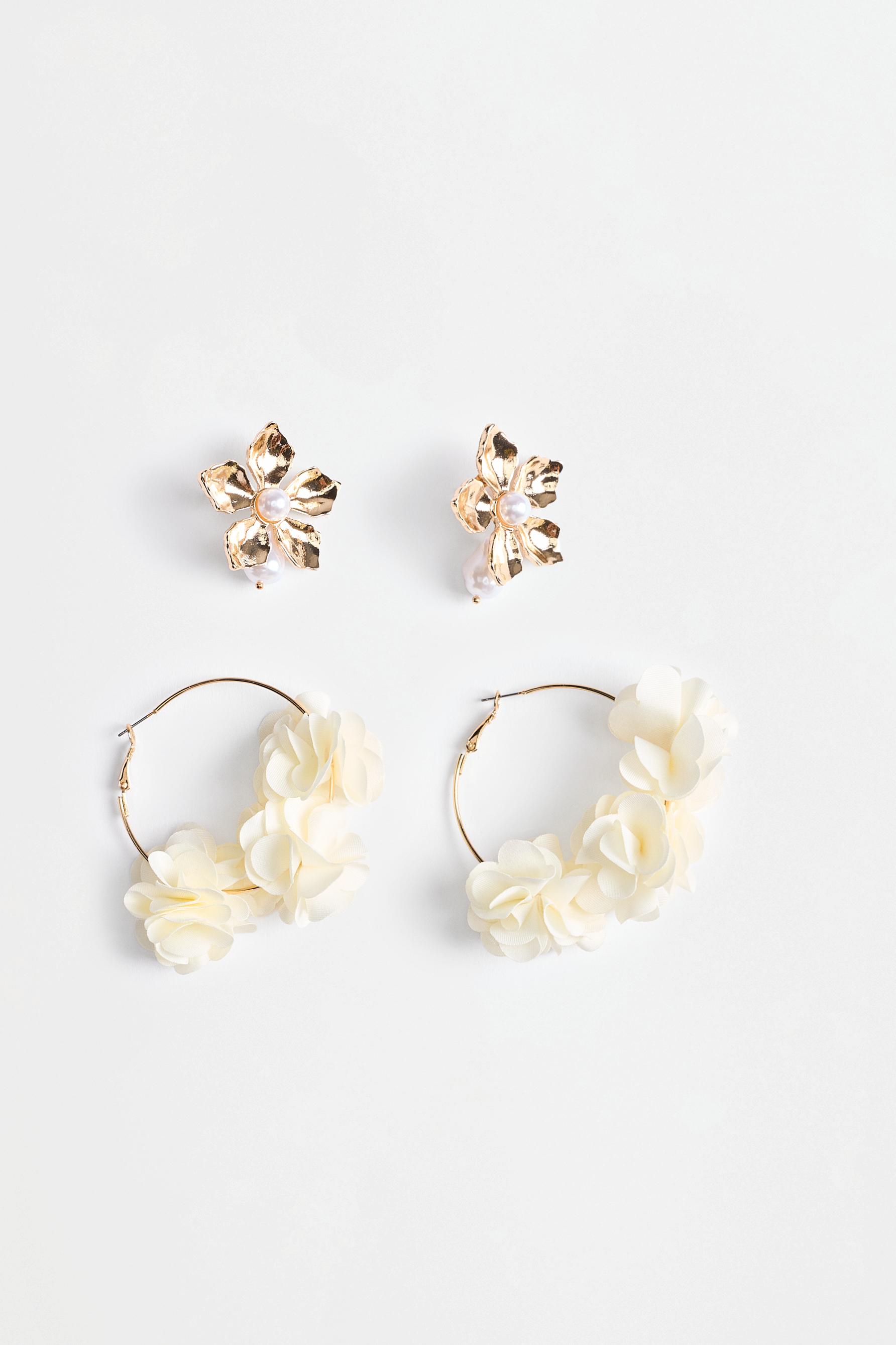 Floral earrings (2-pack) — VARIOUS