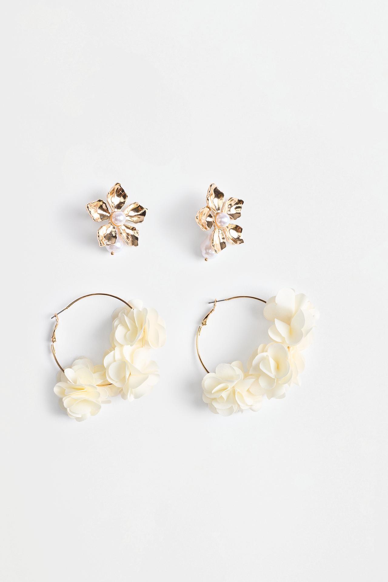 Floral earrings (2-pack) — VARIOUS