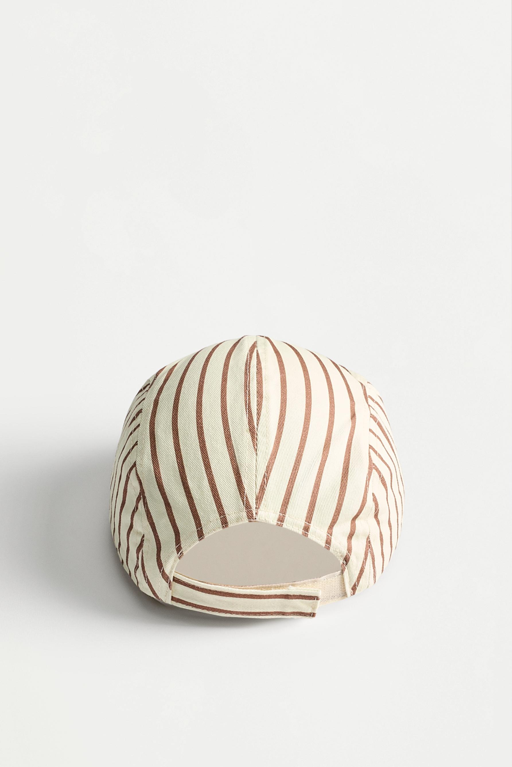Striped cap — NAVY