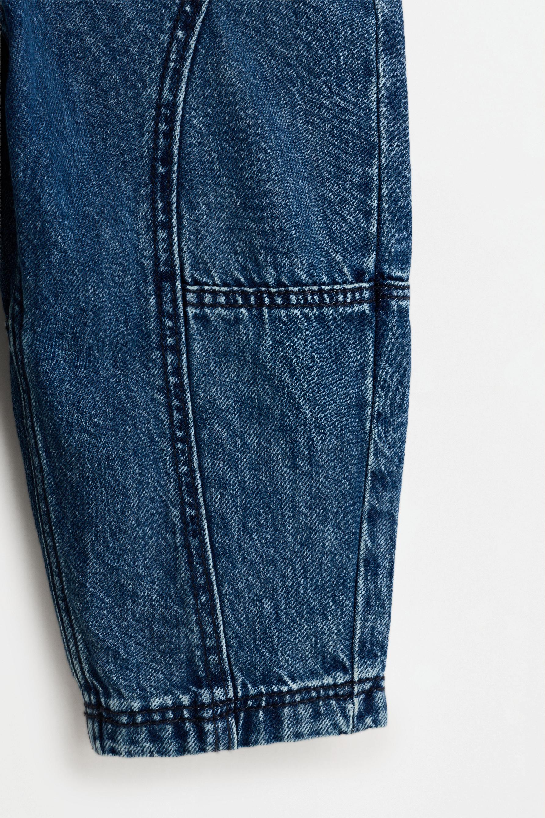 Barrel-leg jogger jeans — DARK BLUE