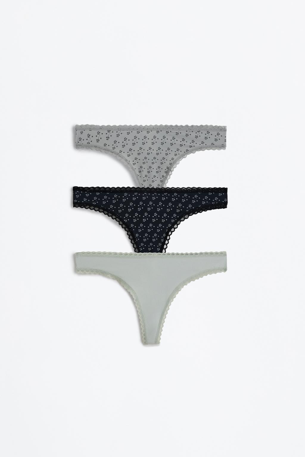 Pack 3 Assorted Microfibre Brazilian Briefs