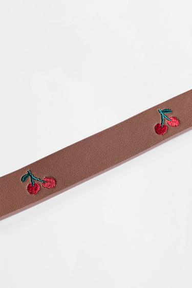Cherry embroidered belt — BUTTER 3
