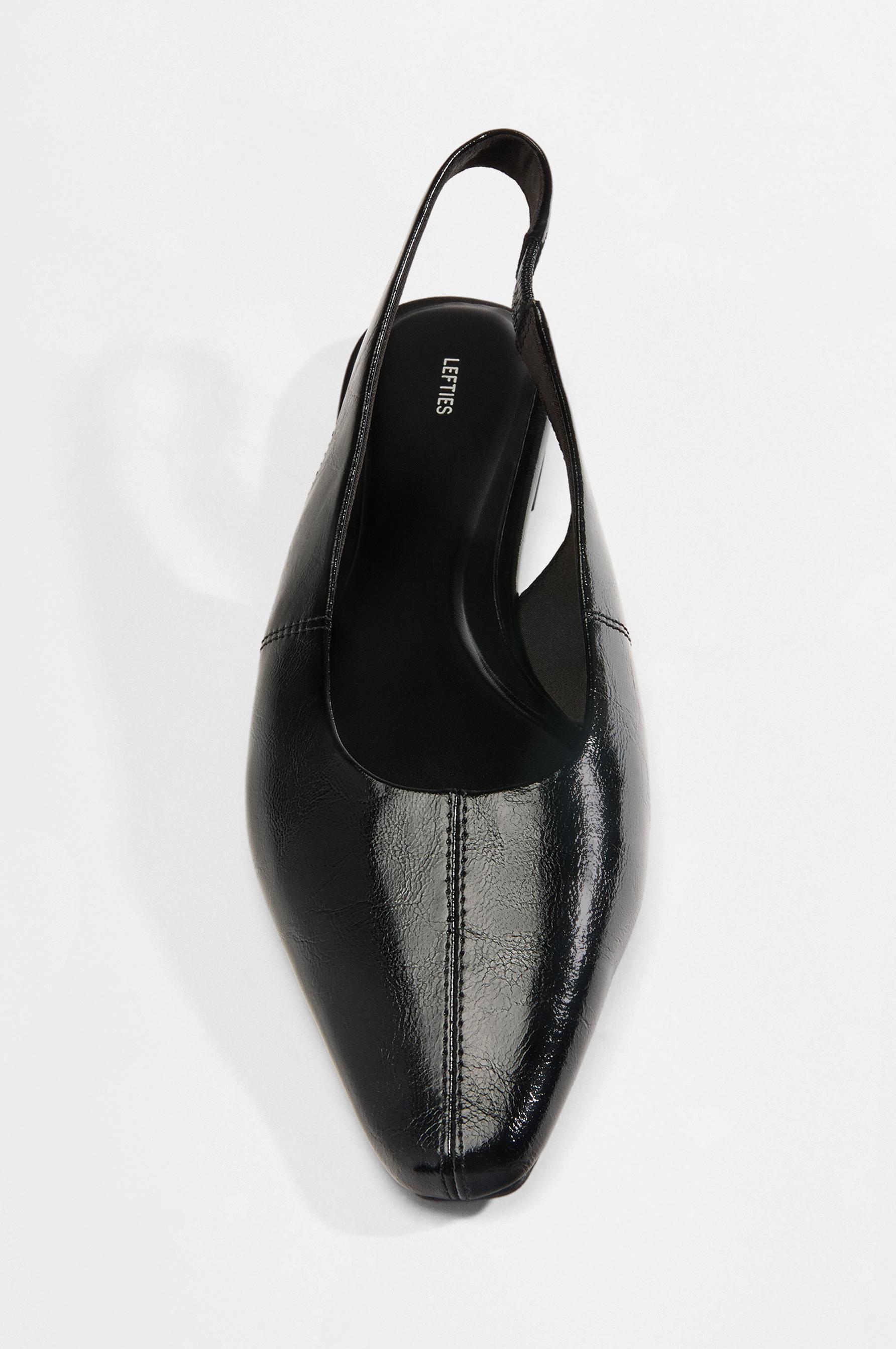 Slingback ballet flats — BLACK
