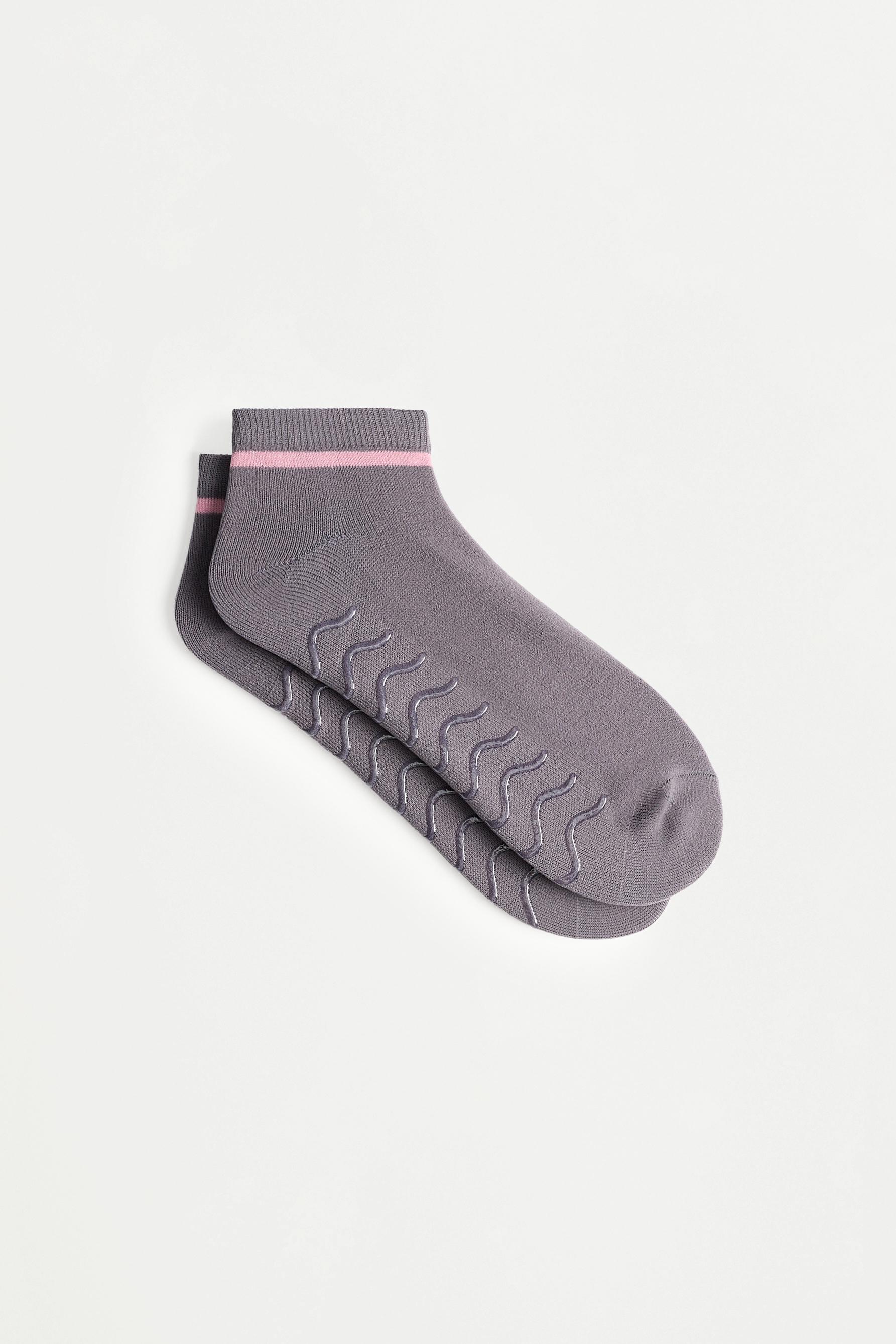 Non-slip sports ankle socks (3-pack) — MAUVE PINK