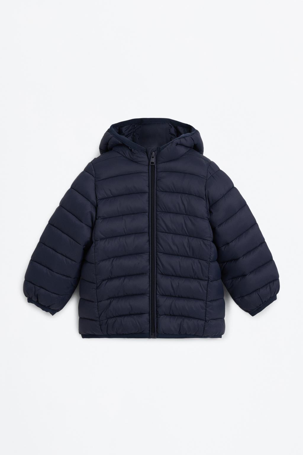 Lightweight hooded puffer jacket