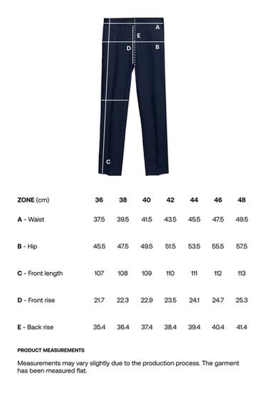 100% linen suit trousers — NAVY 9