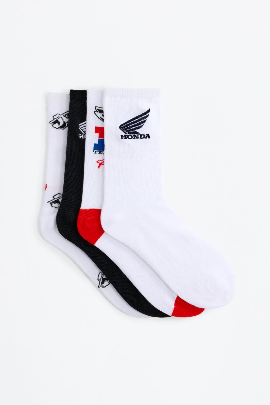 Pack 4 calcetíns Honda longos