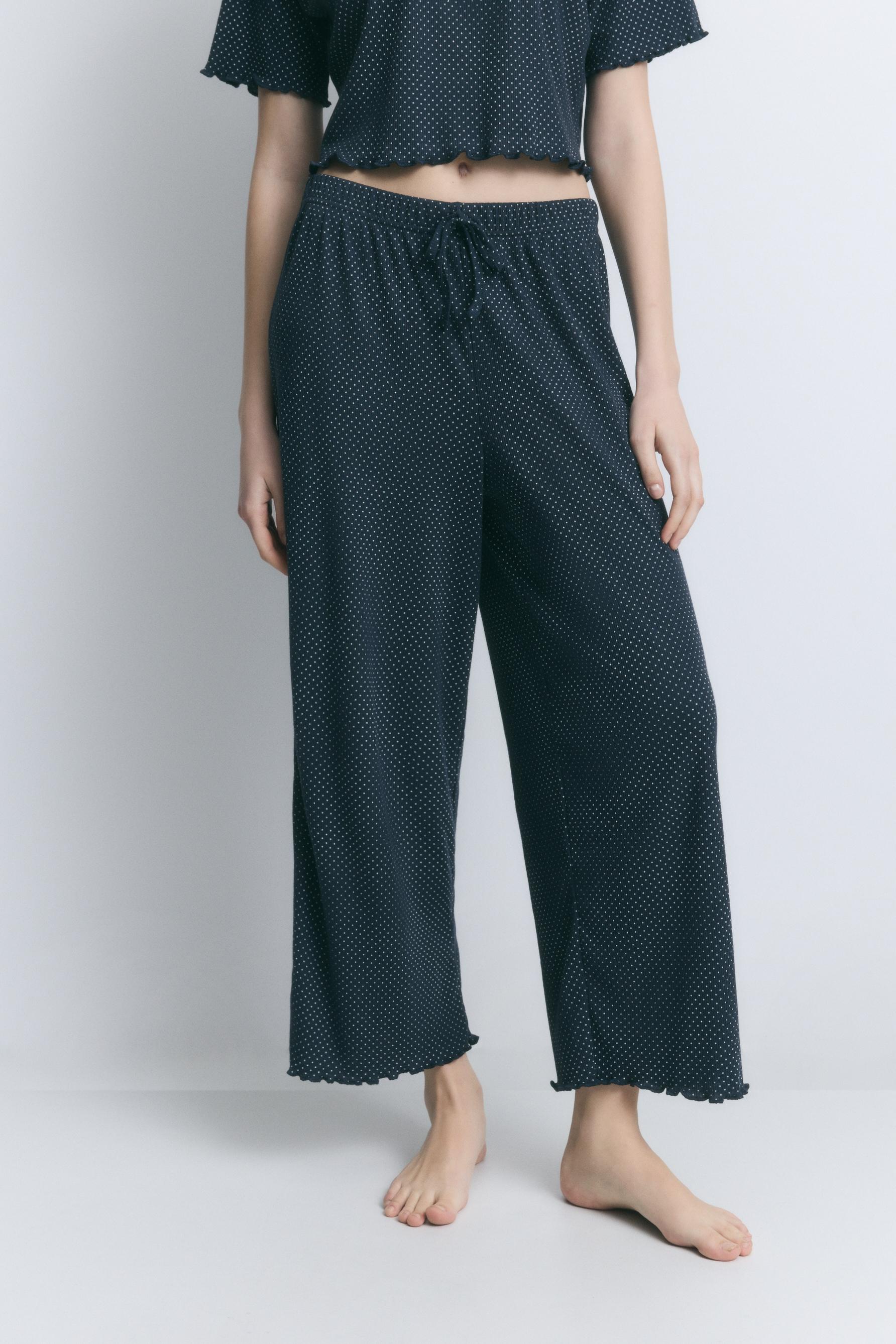 Pantalón culotte ondas