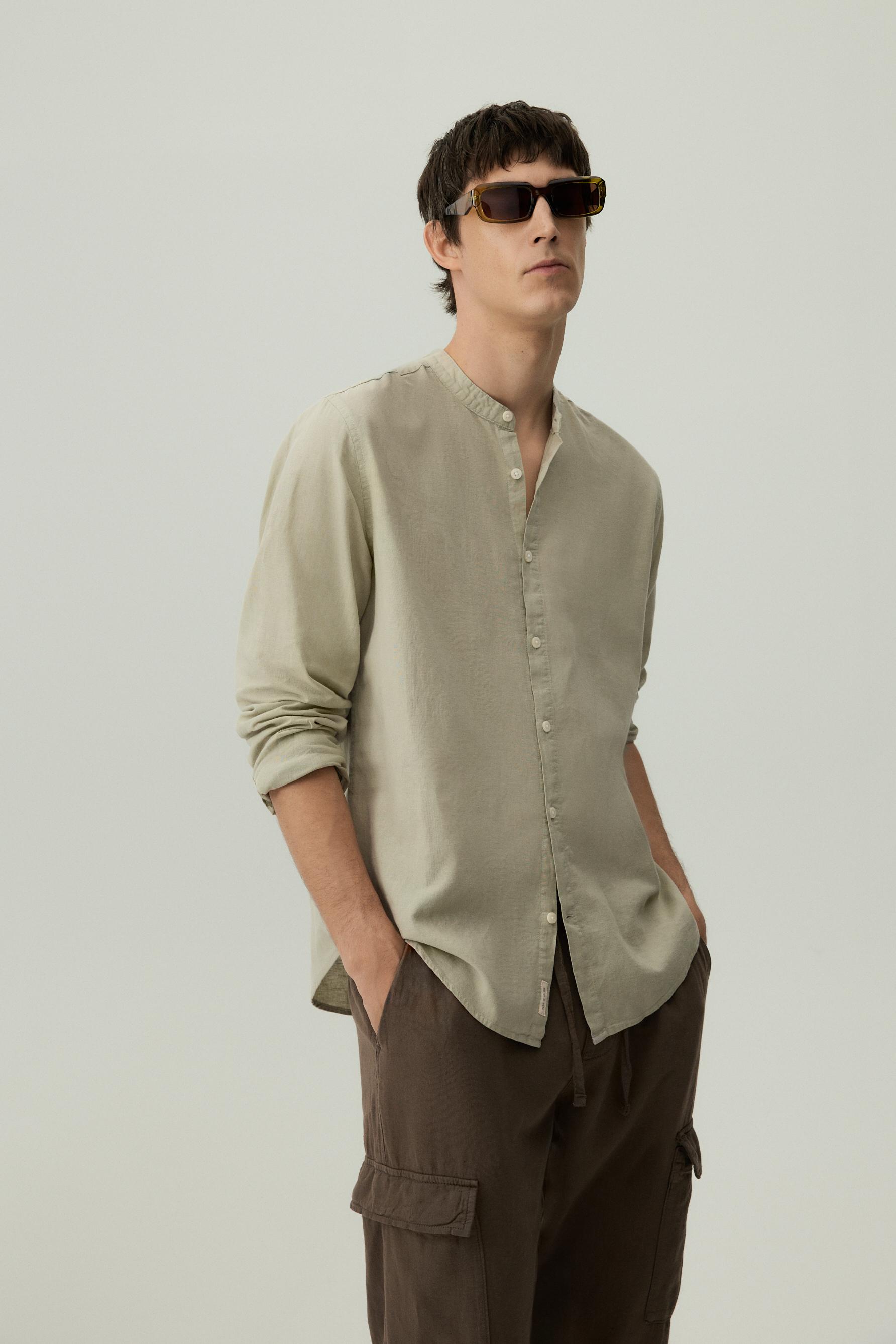 Camisa lino - algodón