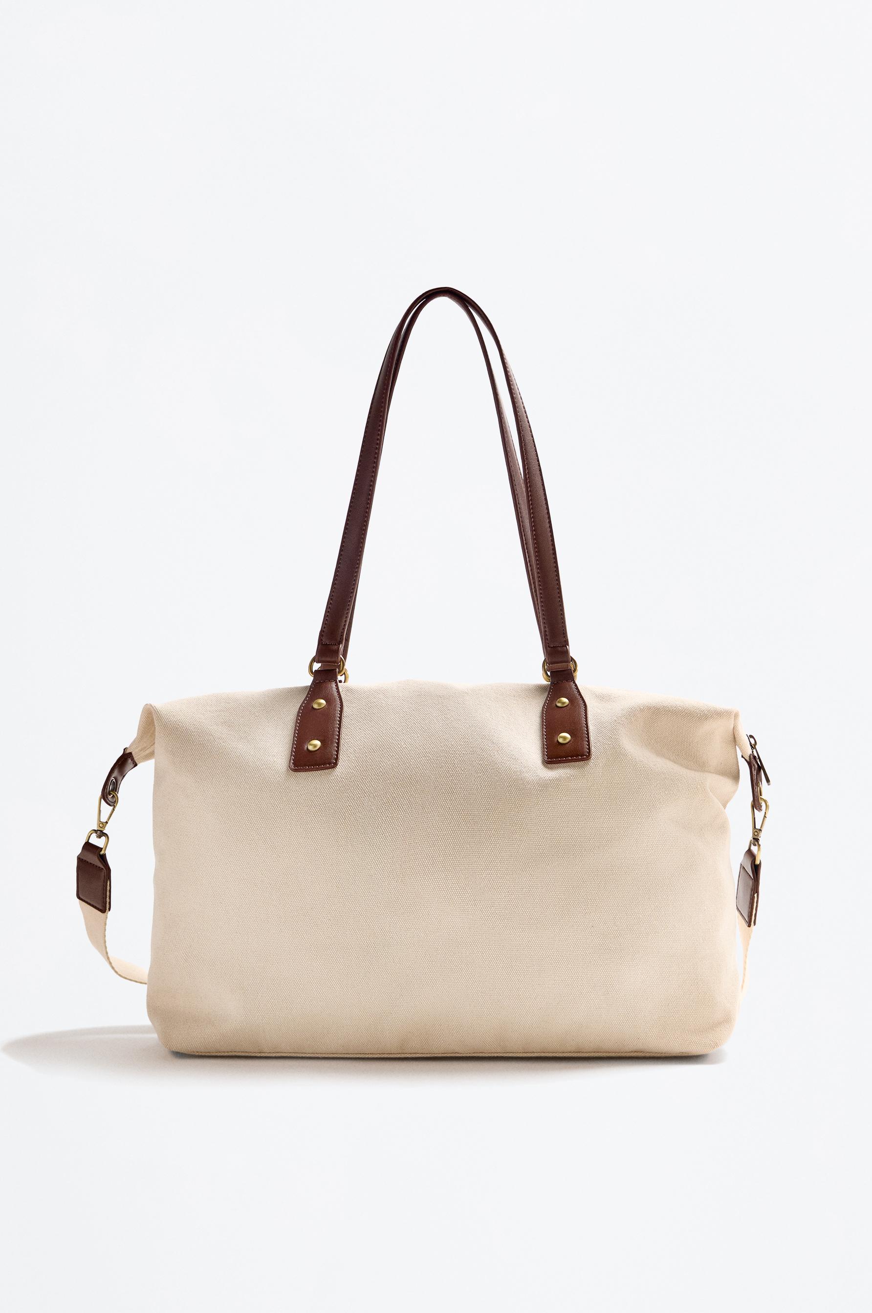 Canvas crossbody bag — ECRU