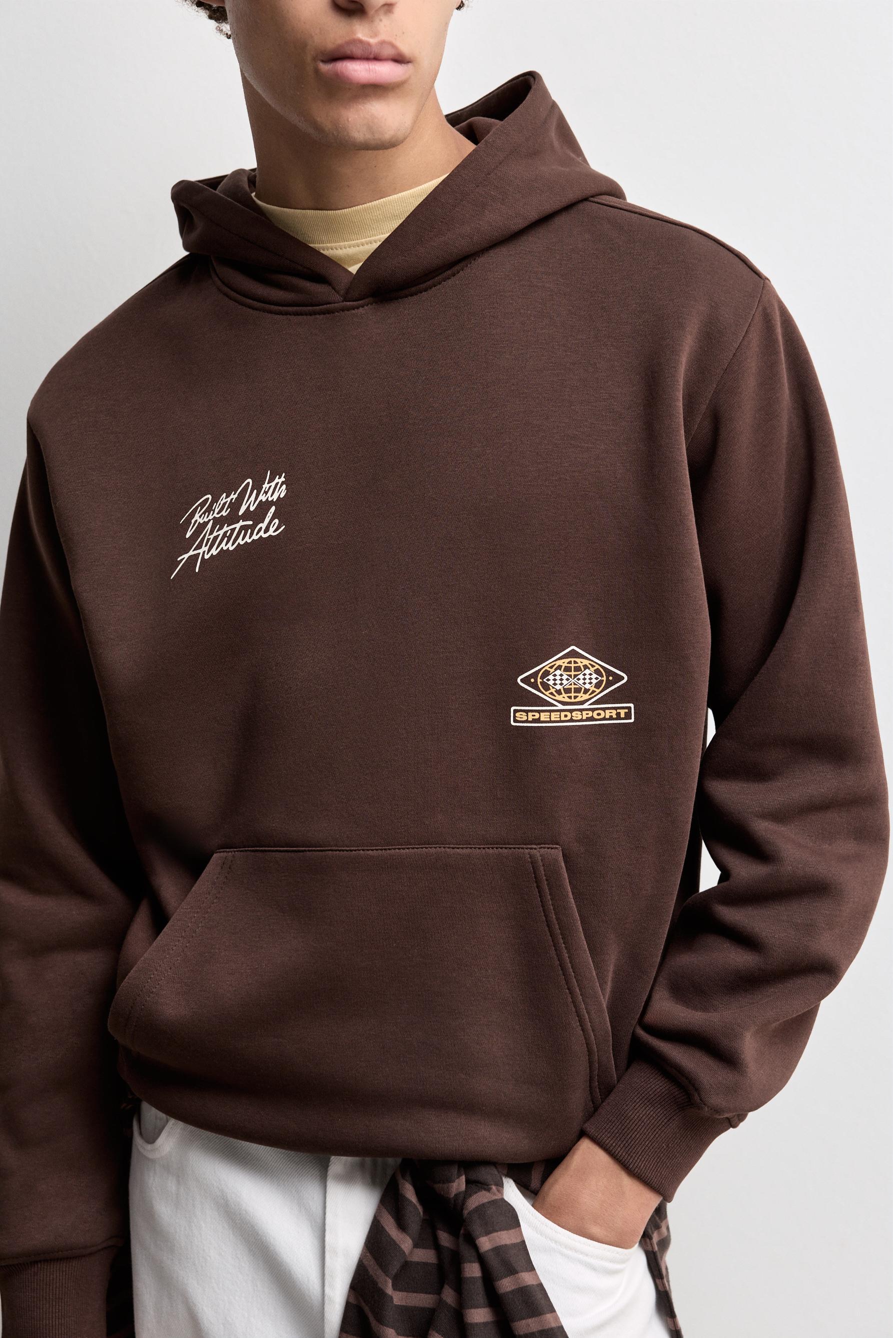 Printed sweatshirt — MAROON