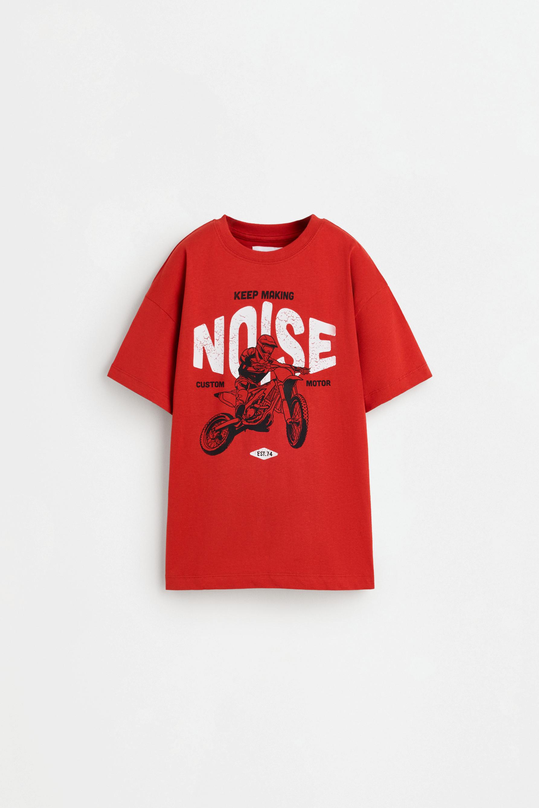 Printed T-shirt — ORANGE