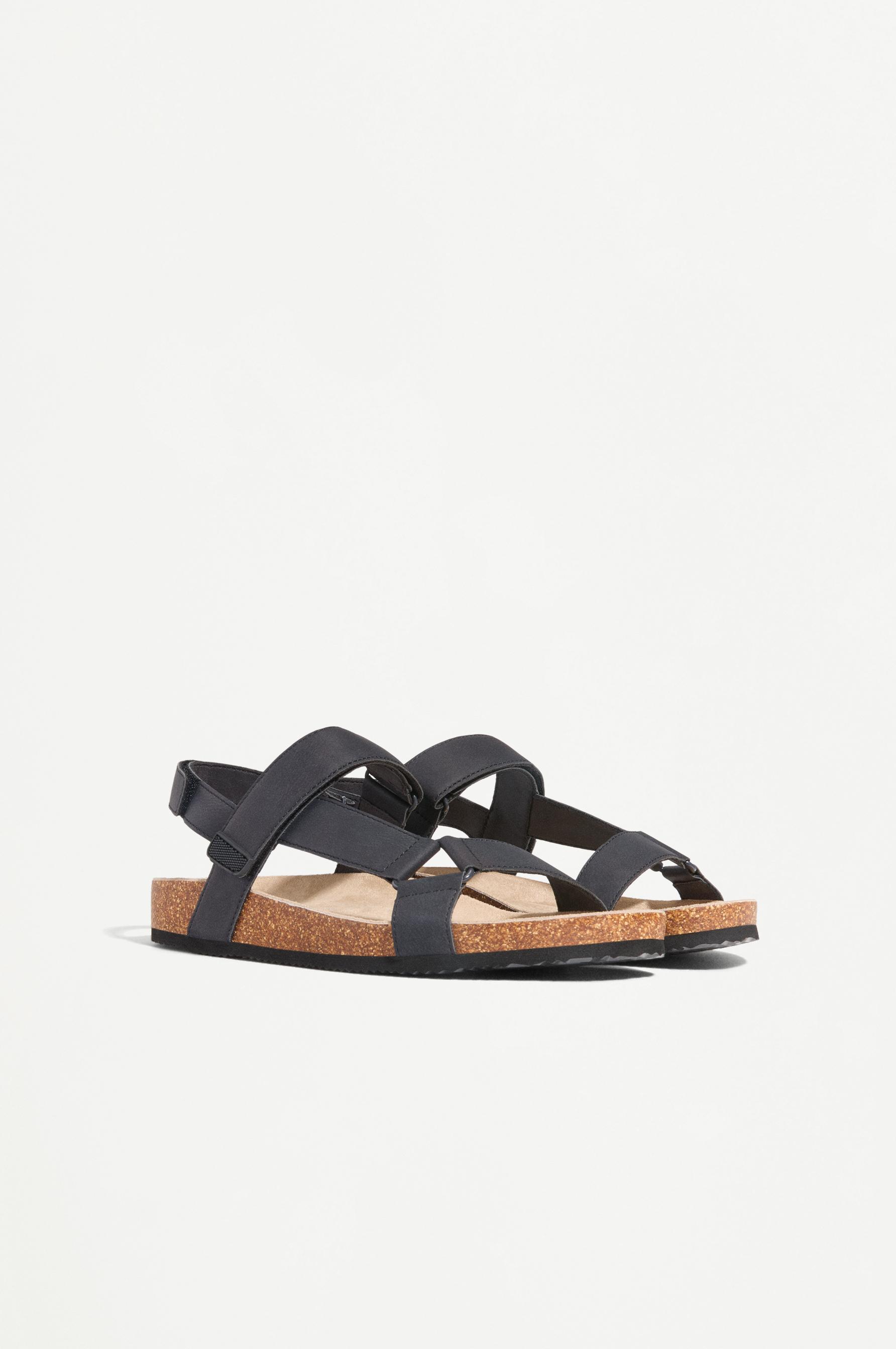 Multi-strap sandals — BLACK