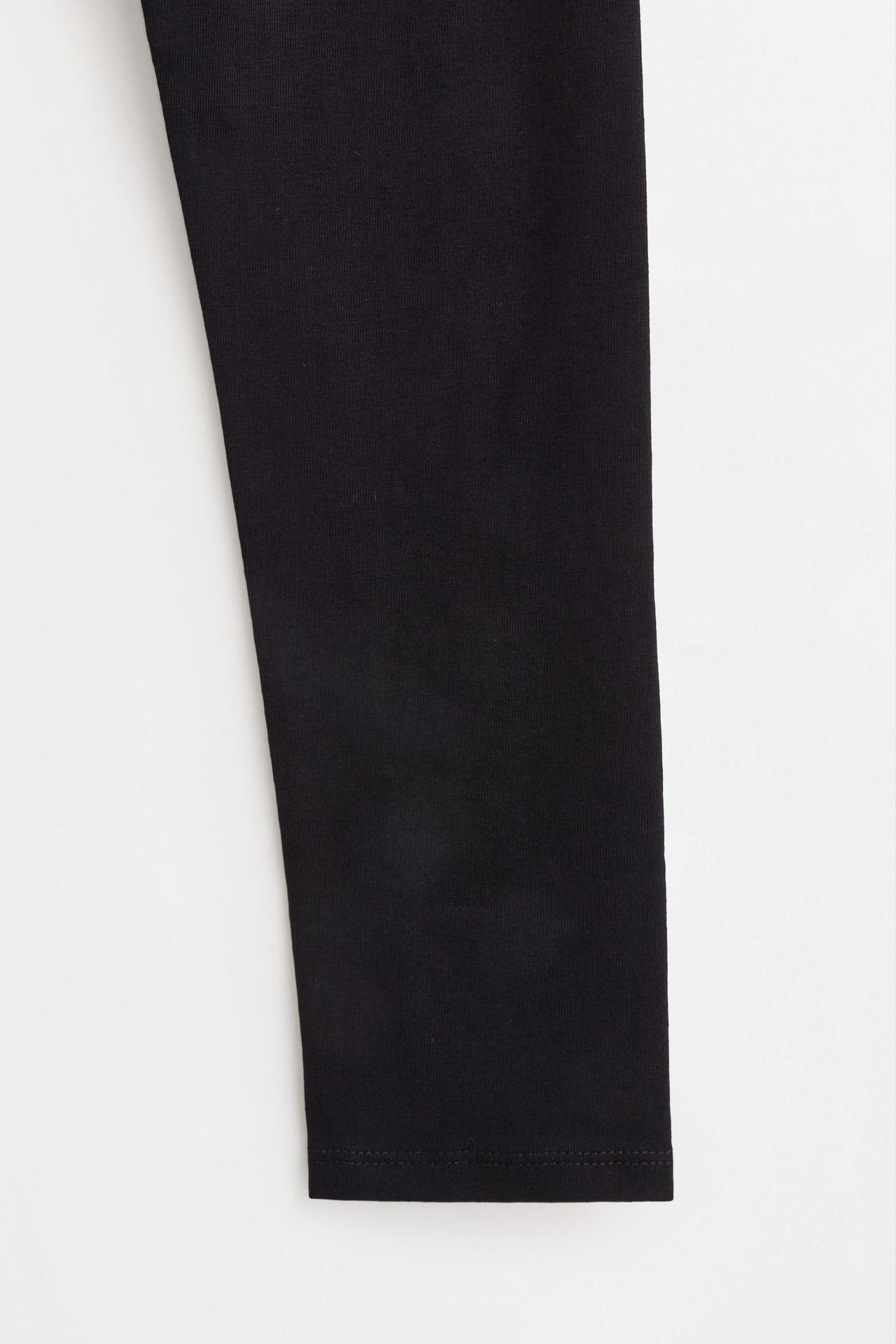2-pack of contrast leggings — BLACK