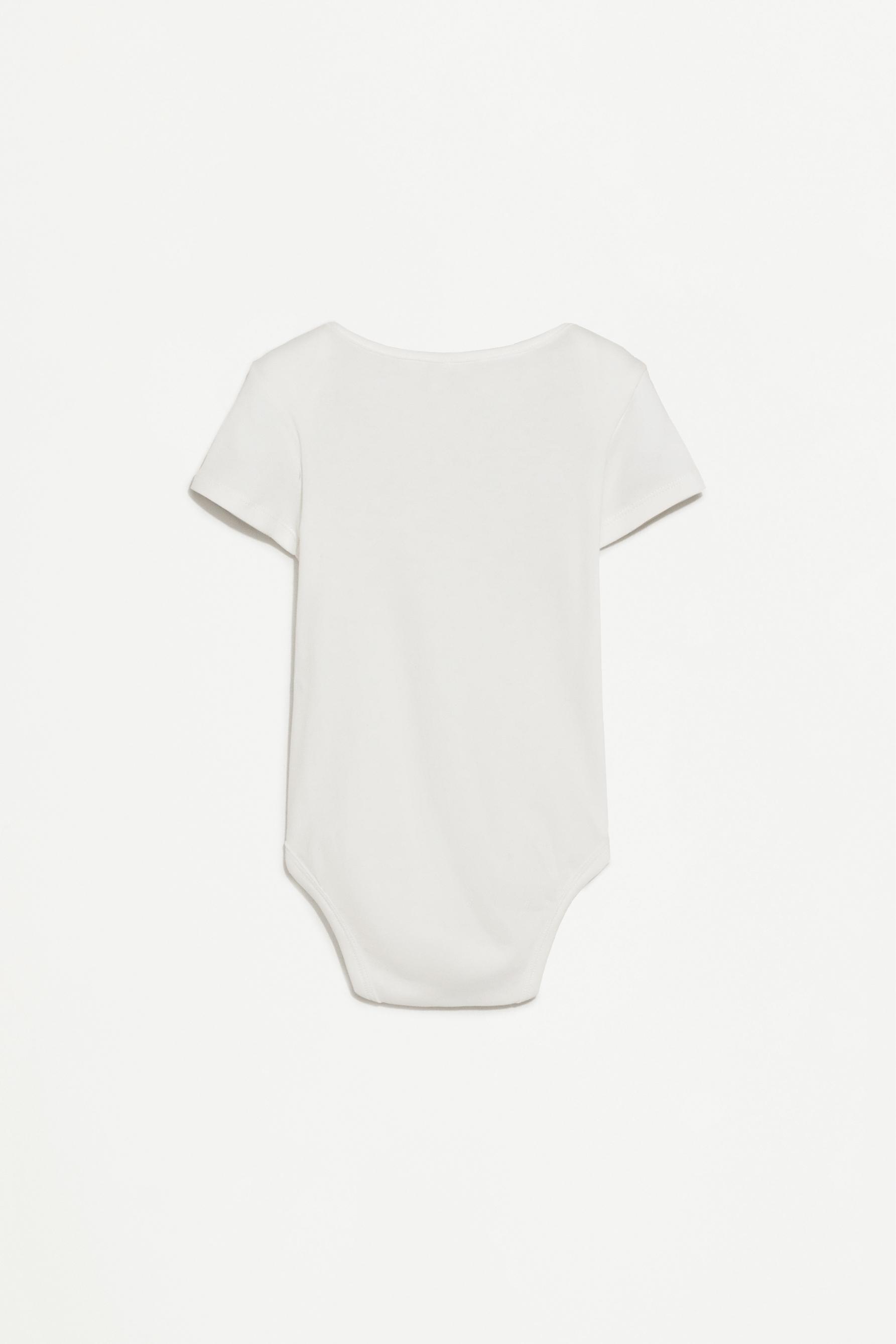 Plain bodysuits (Pack 4) — WHITE