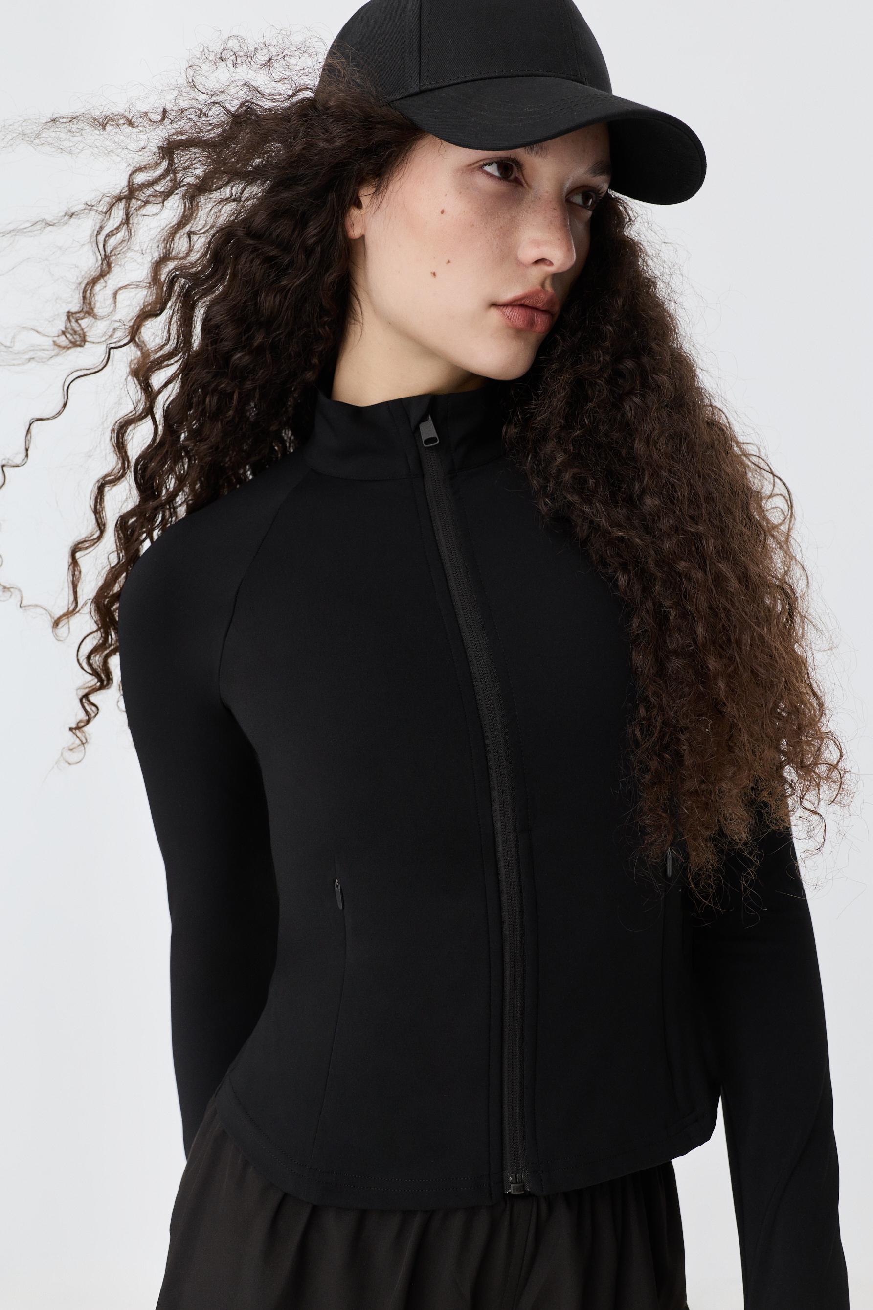 Fitted sports jacket — BLACK