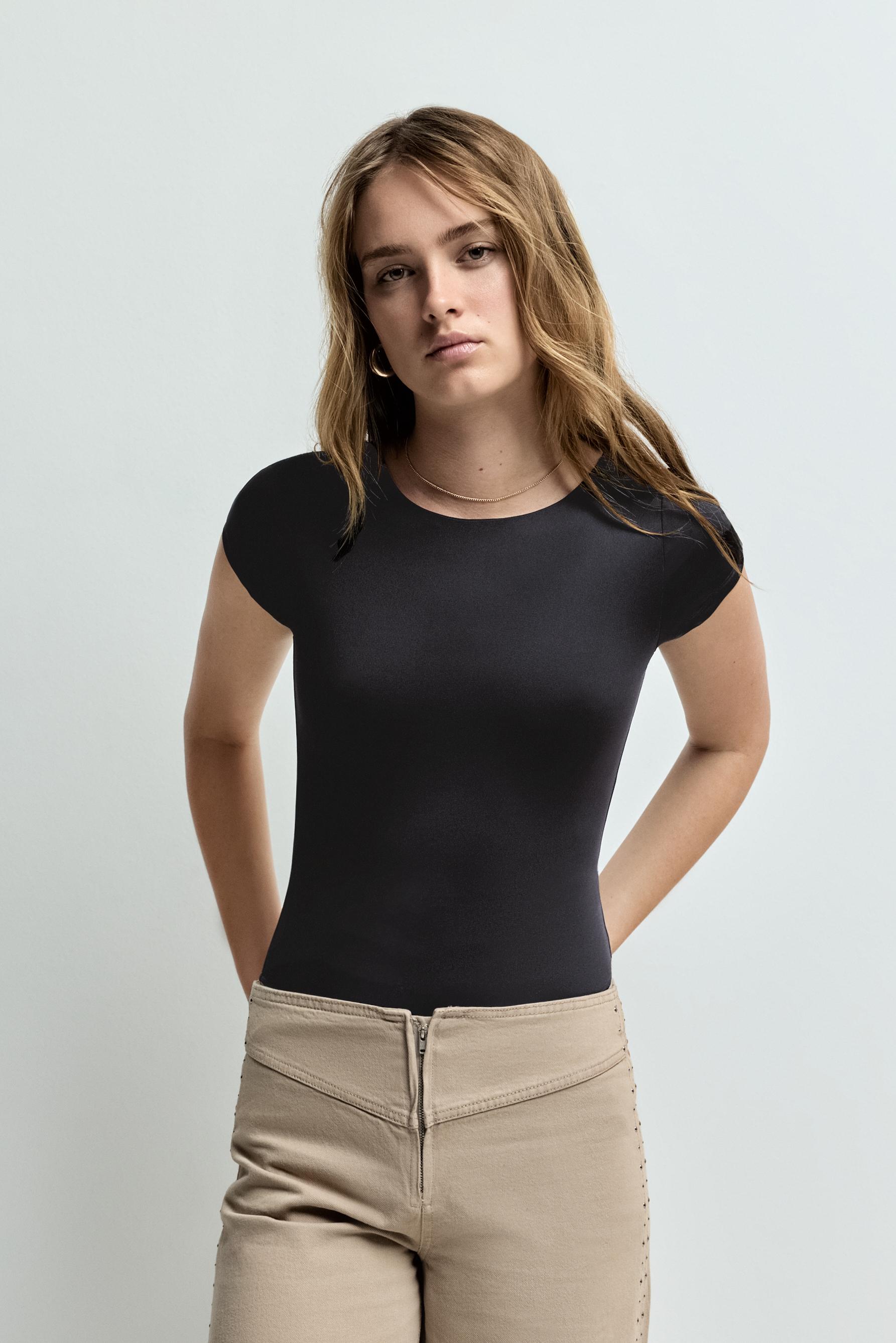 Body poliamida elástica espalda cut out