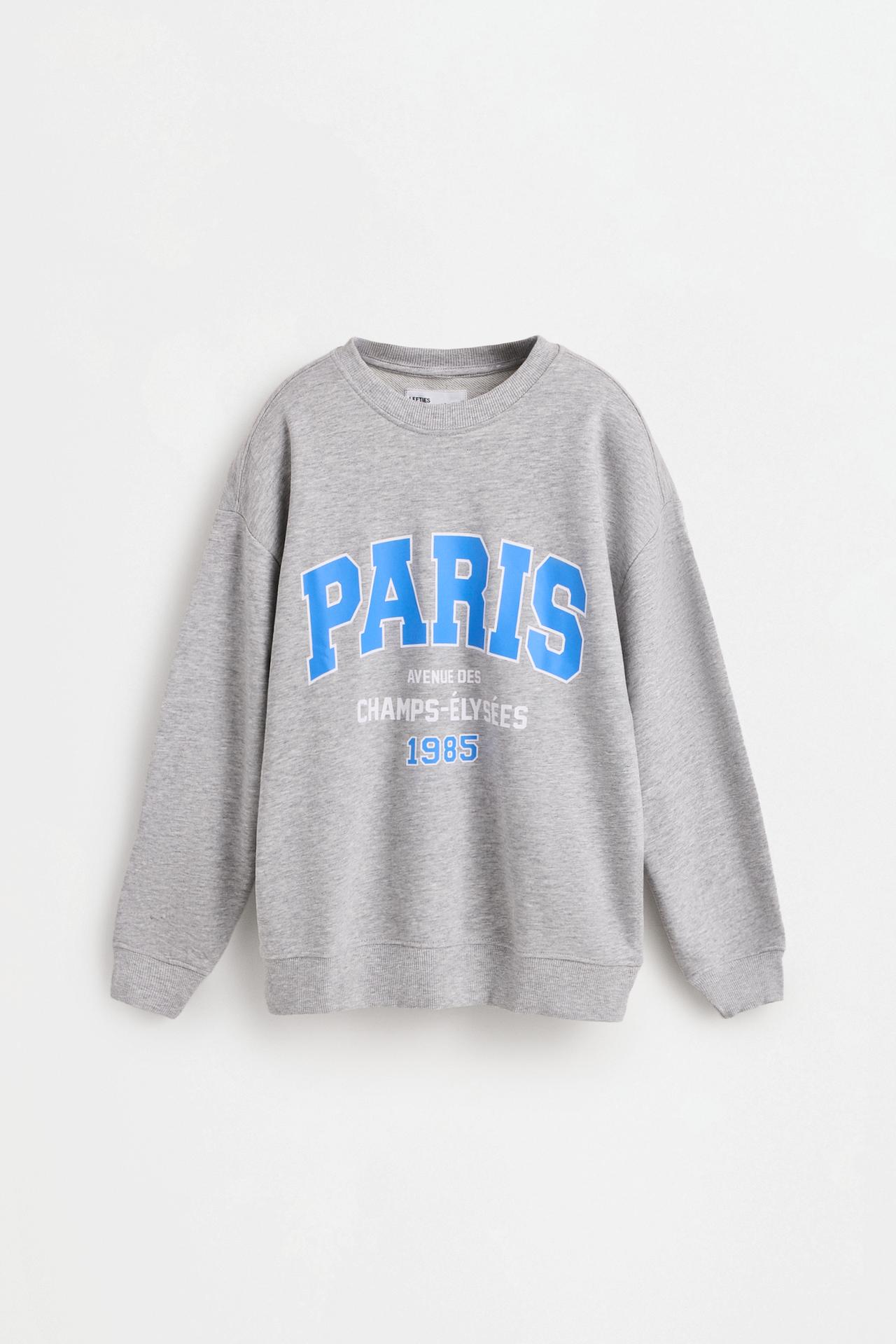 Printed sweatshirt — GREY MARL