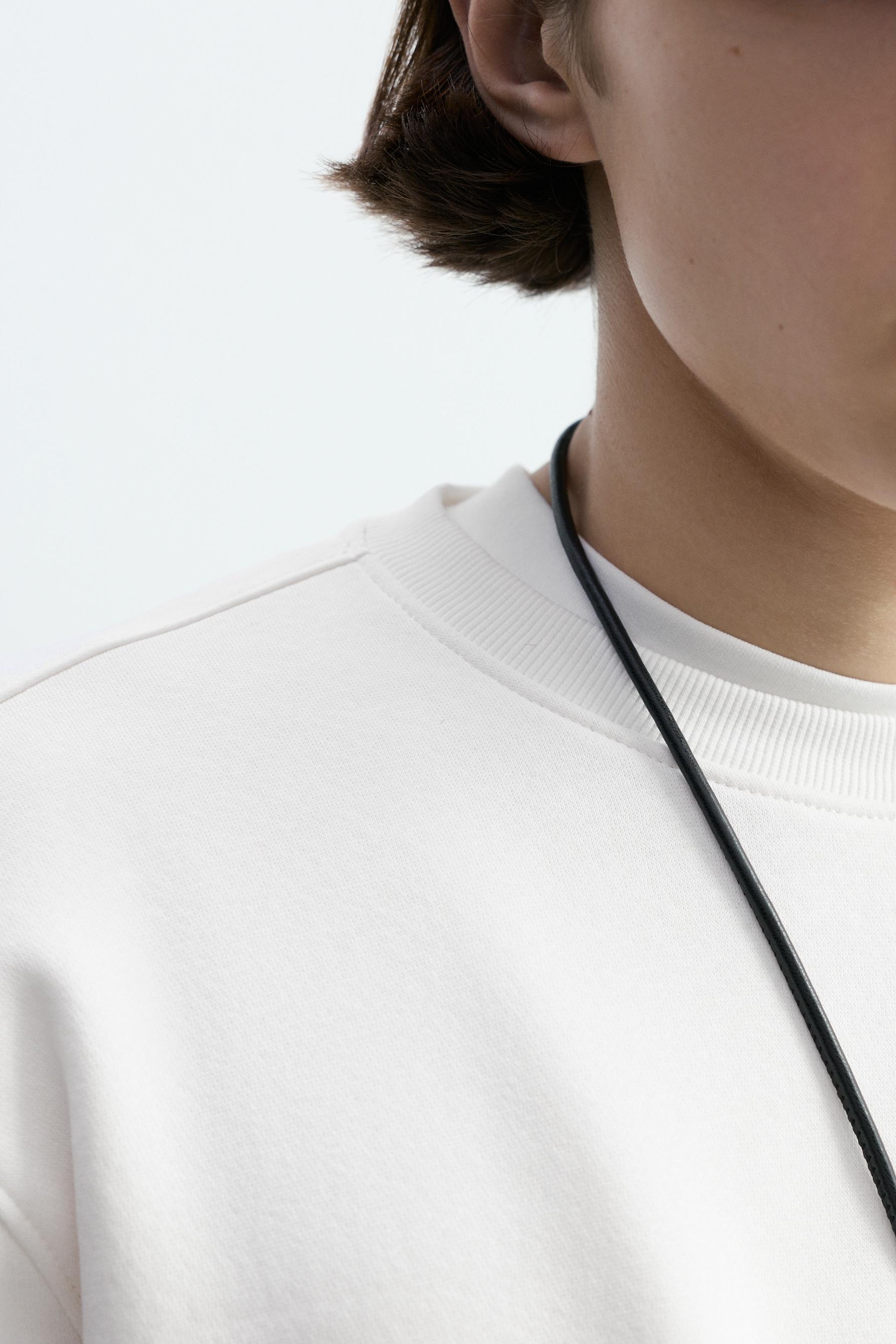 Basic sweatshirt — WHITE