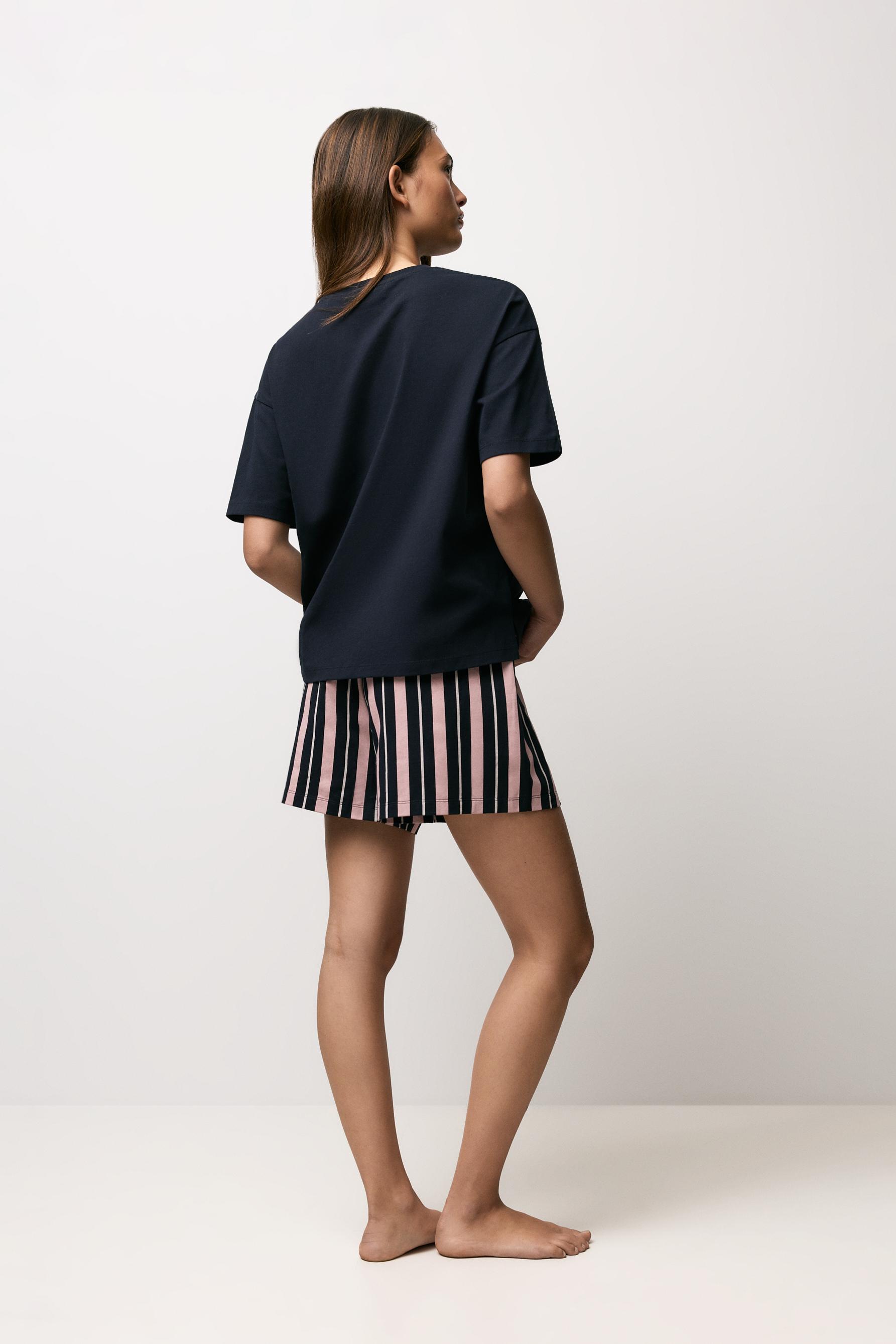 Printed short pyjamas — NAVY