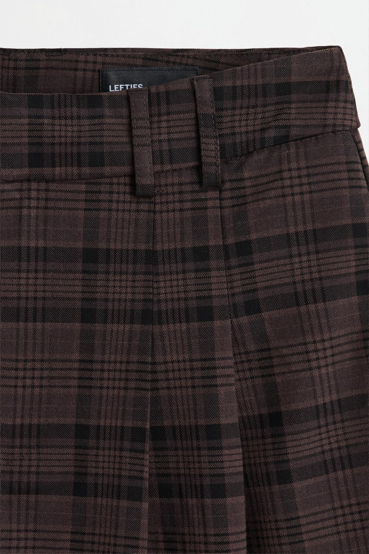 Pleated high-waist suede Bermuda shorts — GREY TONES