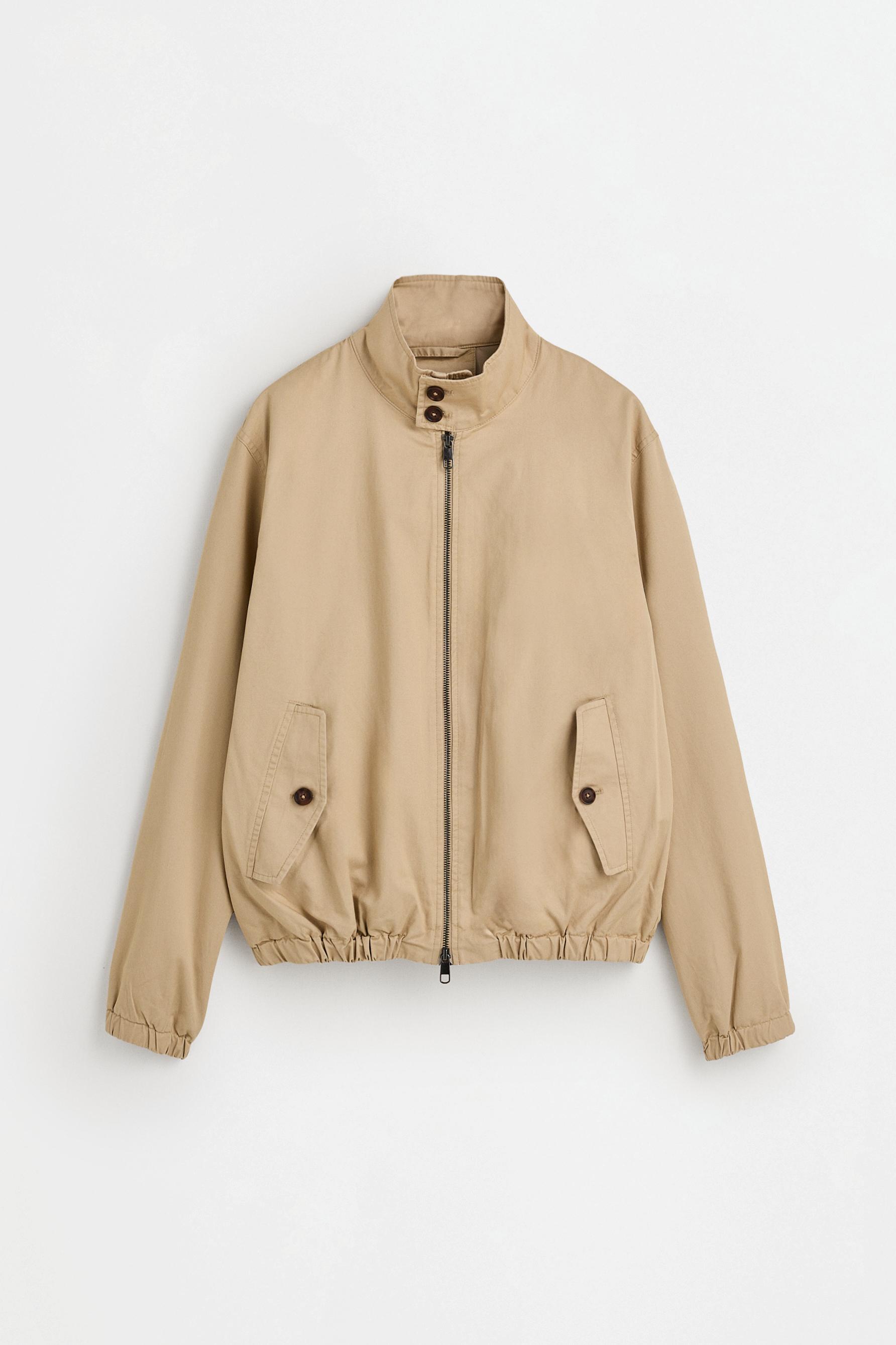 High neck jacket — ECRU