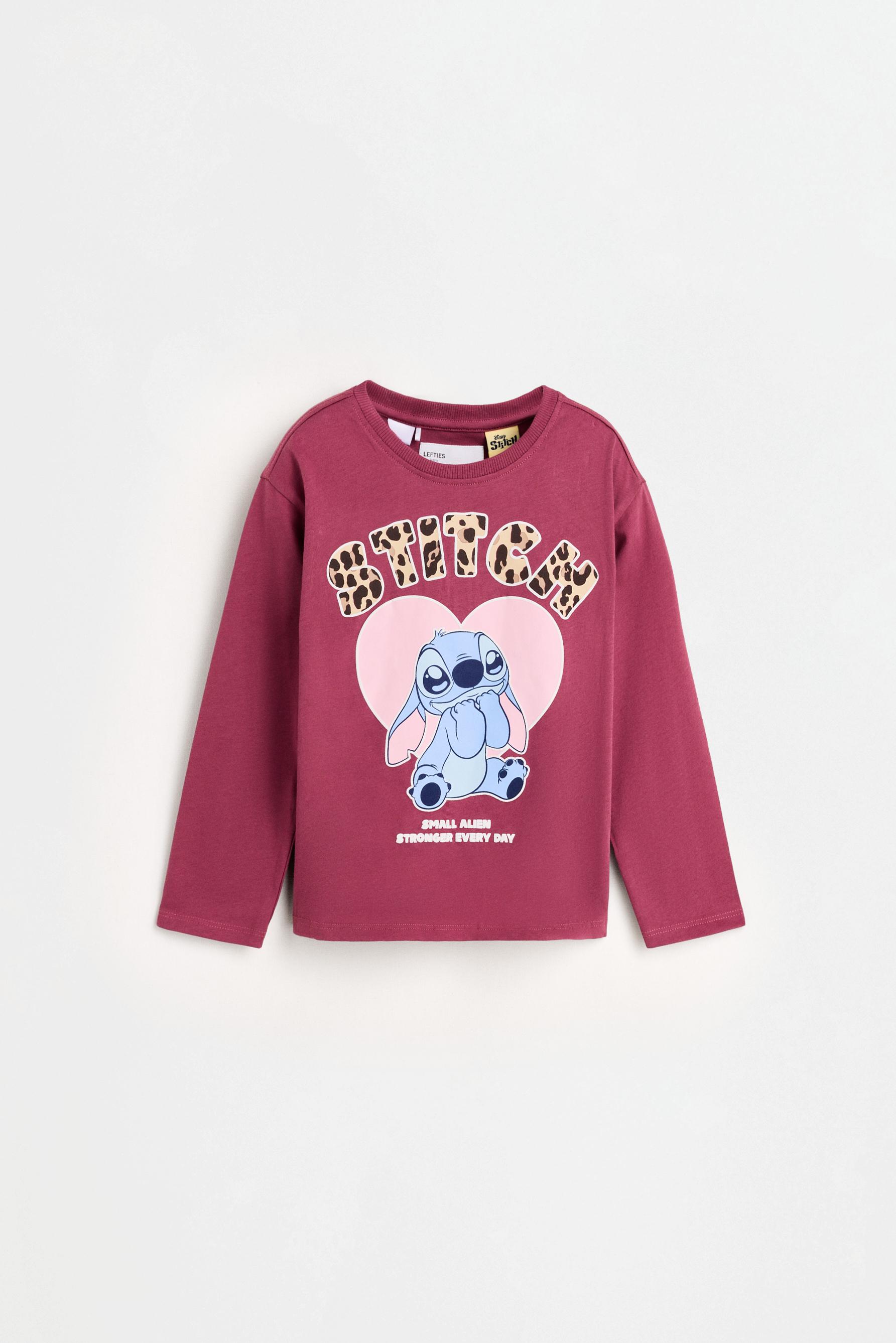 Stitch ©Disney T-shirt and trousers set — PALE MAROON