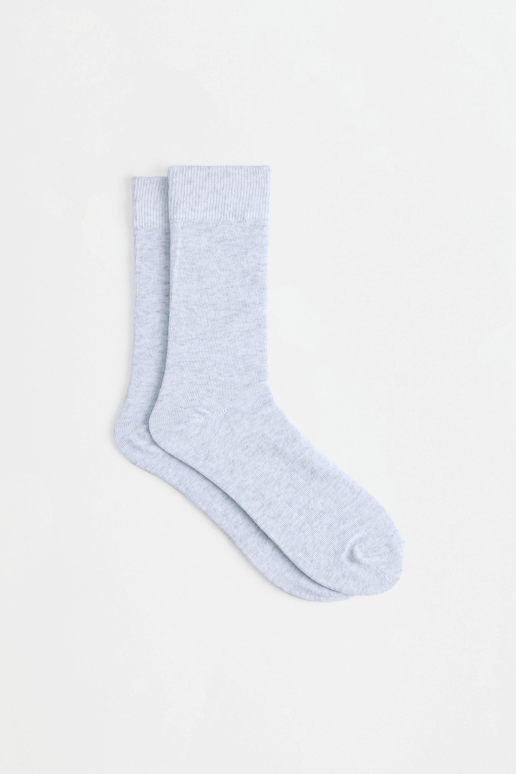 Basic long socks (7-pack) — GREY