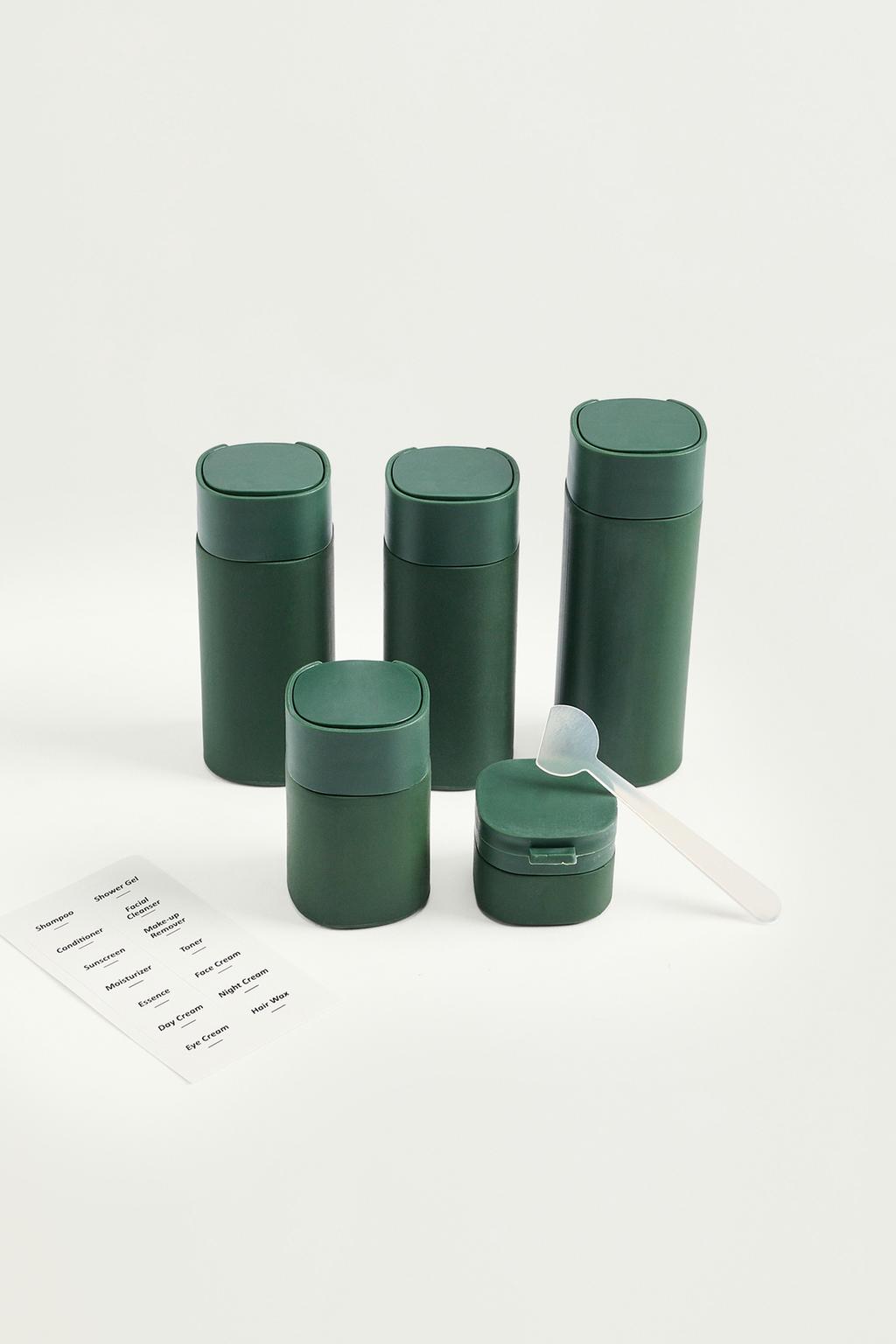 Pack of 5 travel bottles