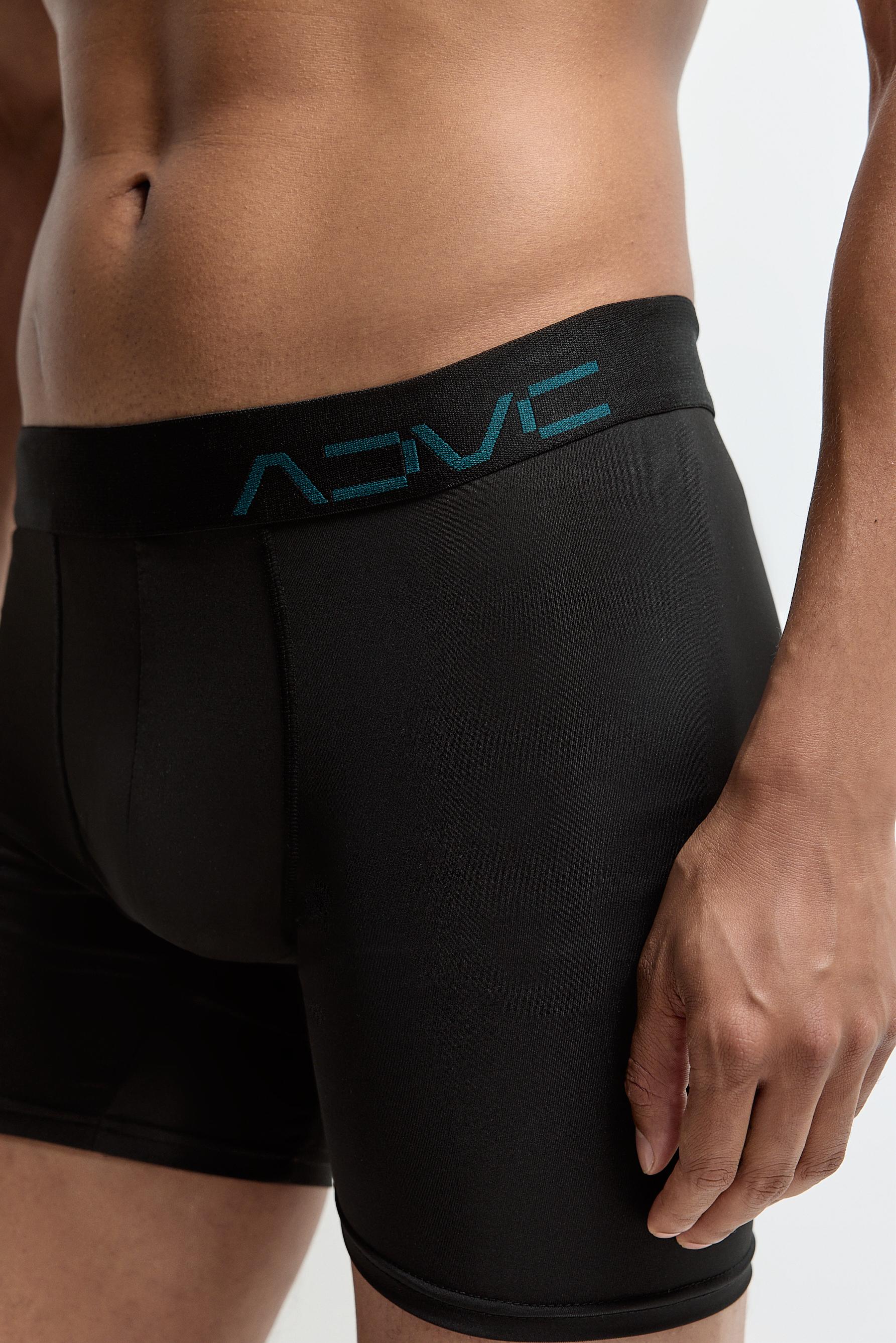 3-pack of long performance boxers — BLUE