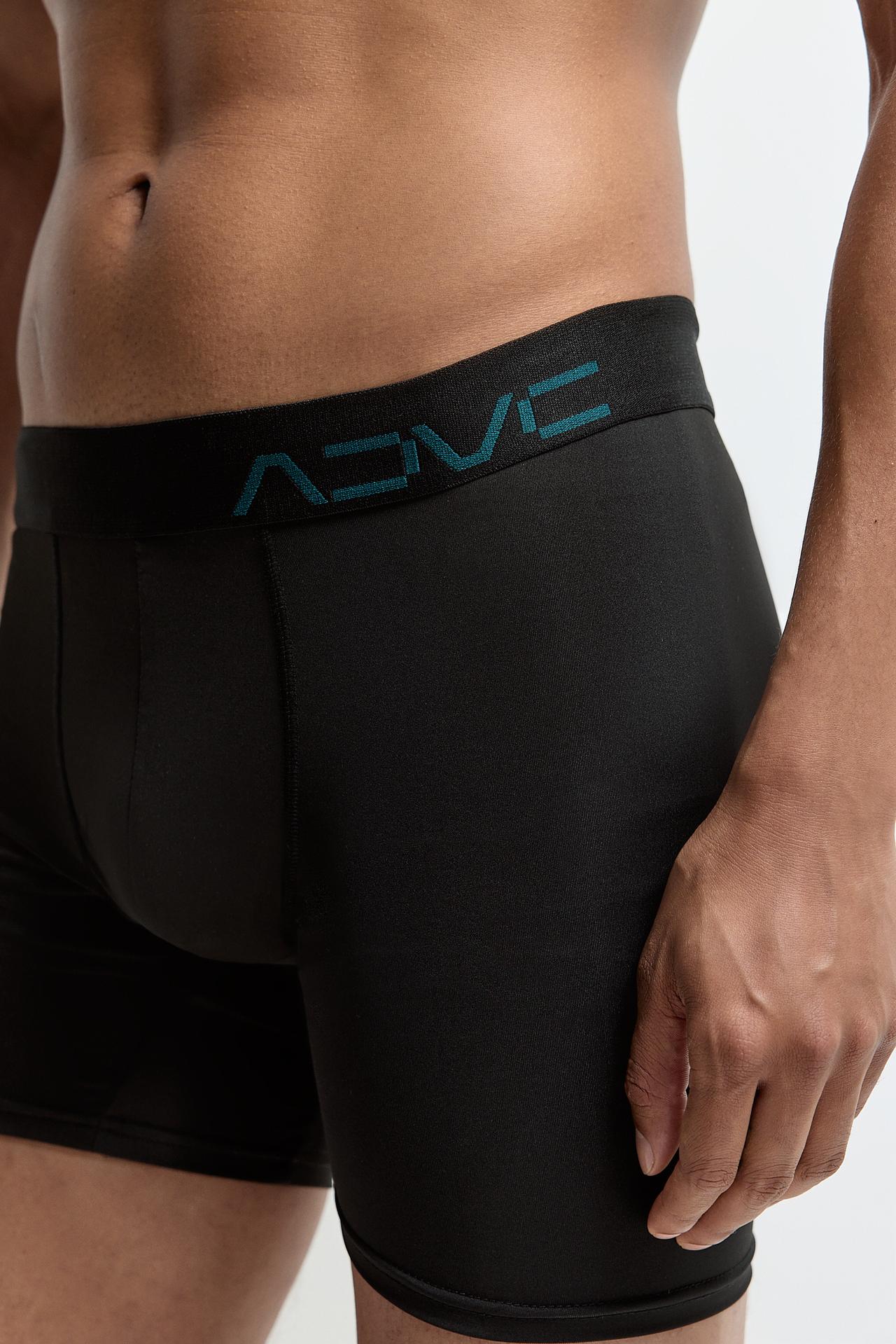 3-pack of long performance boxers — BLUE
