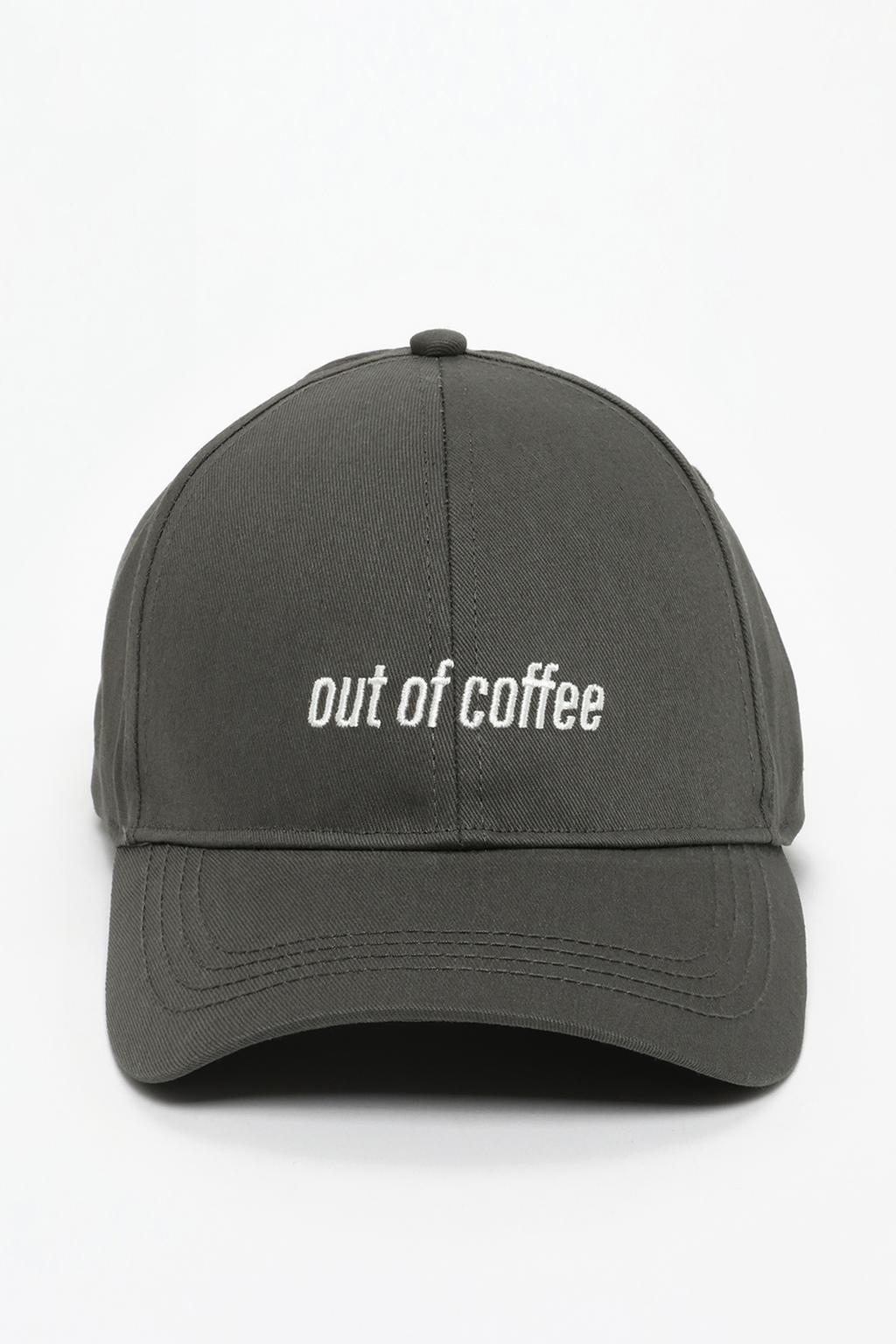 Embroidered slogan cap