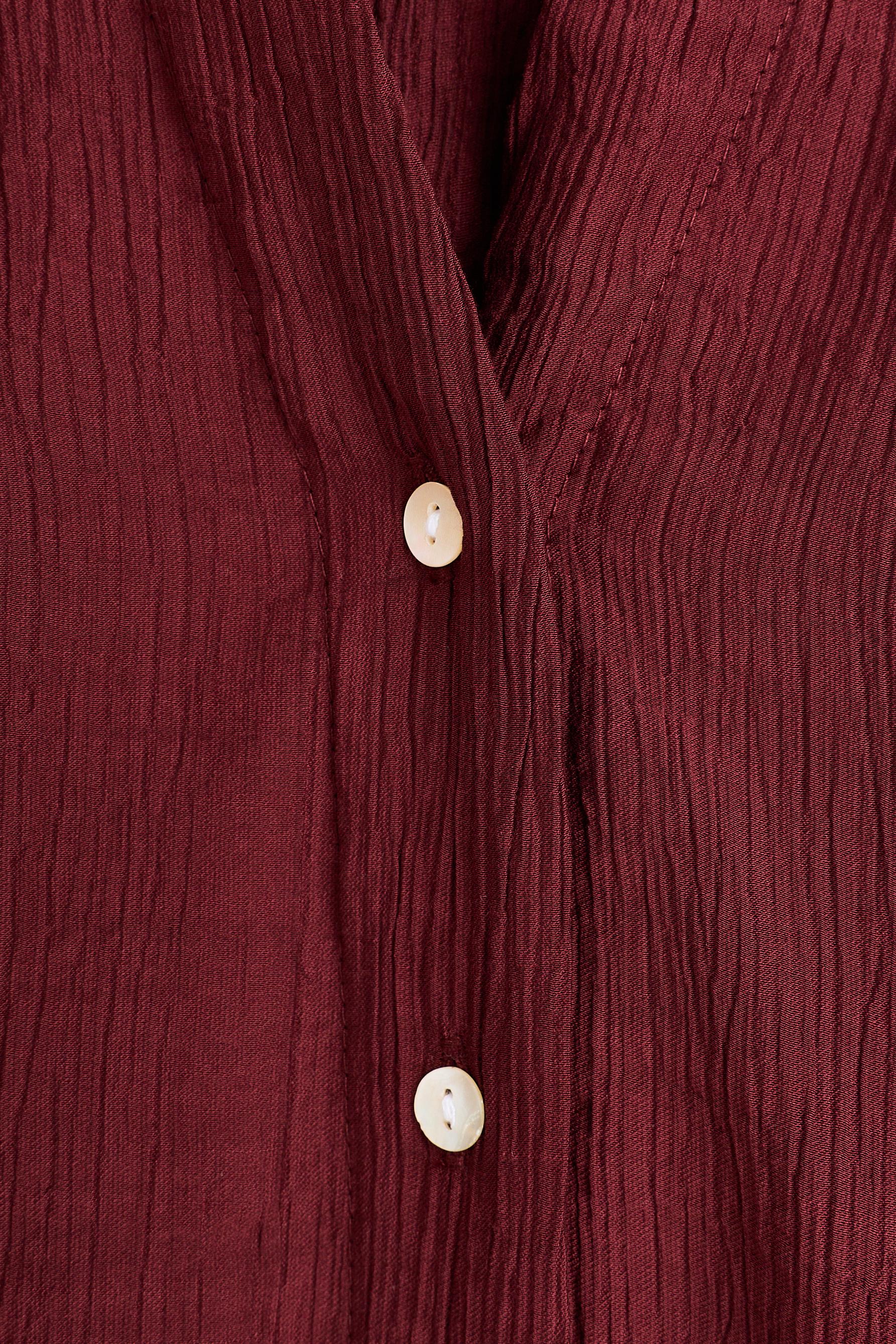 Texture shirt — DARK BURGUNDY