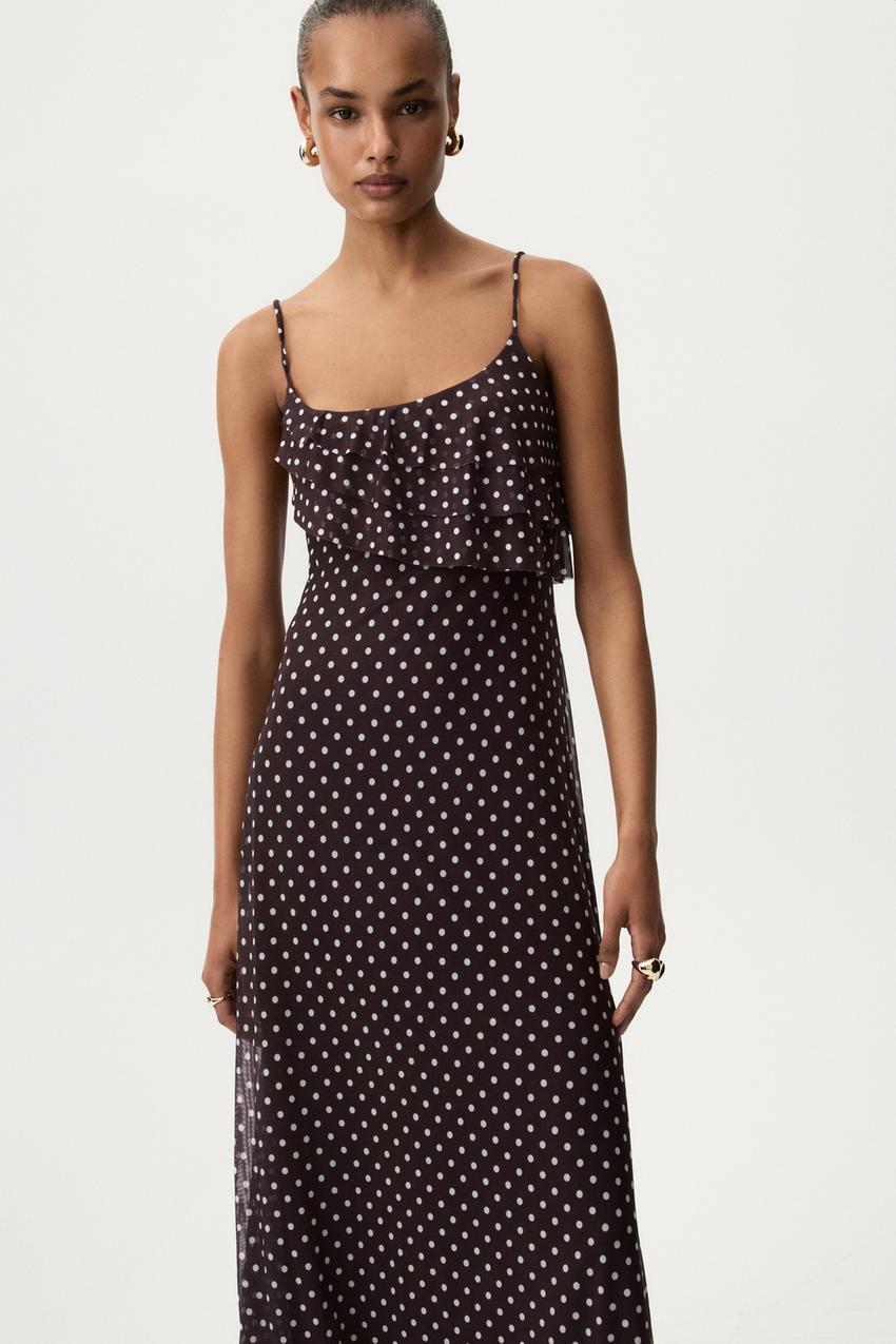 Lefties Vestido Negro Lunares Vestidos Lefties Vestido Corto