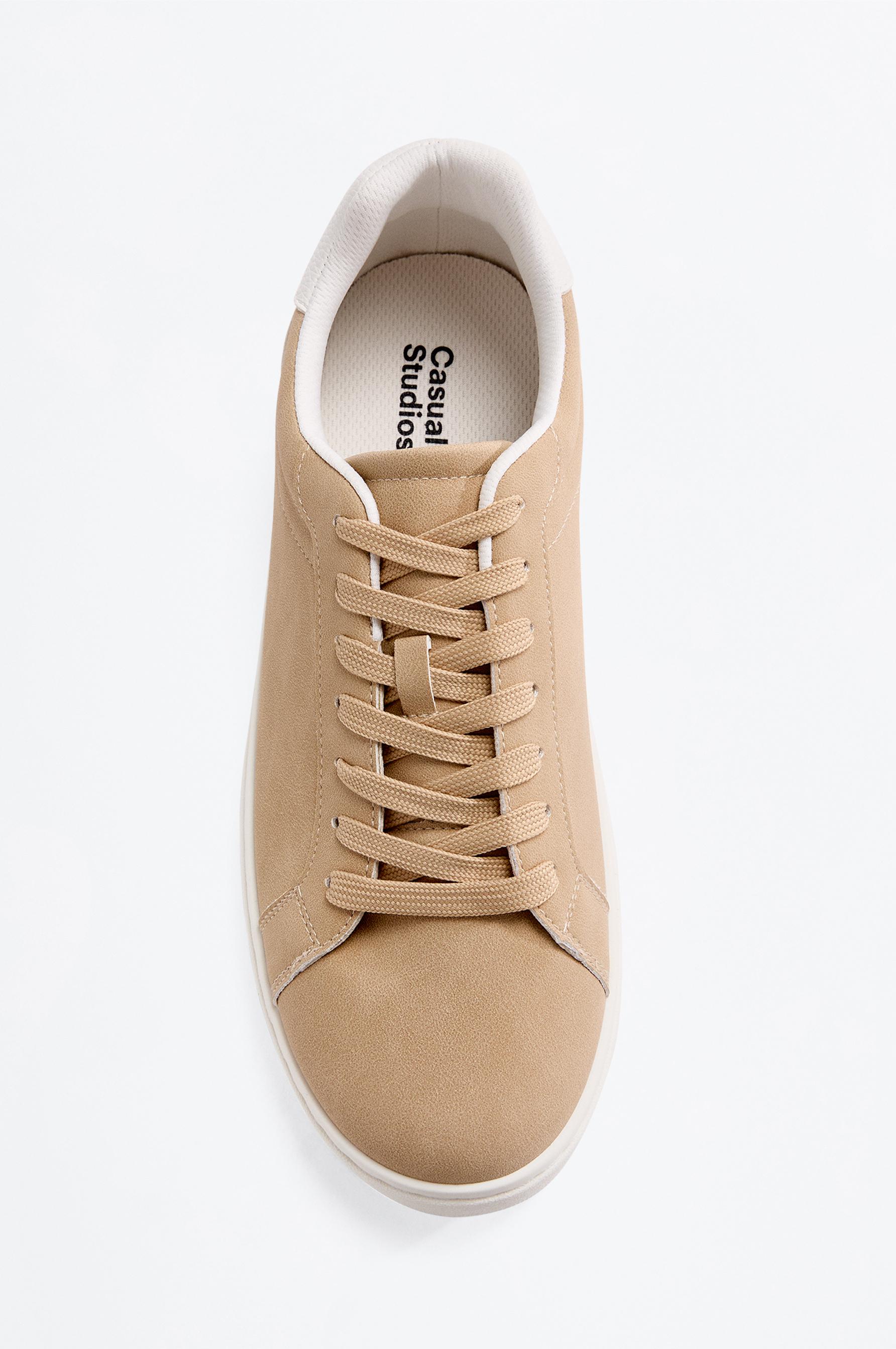 Casual flag sneakers — BEIGE